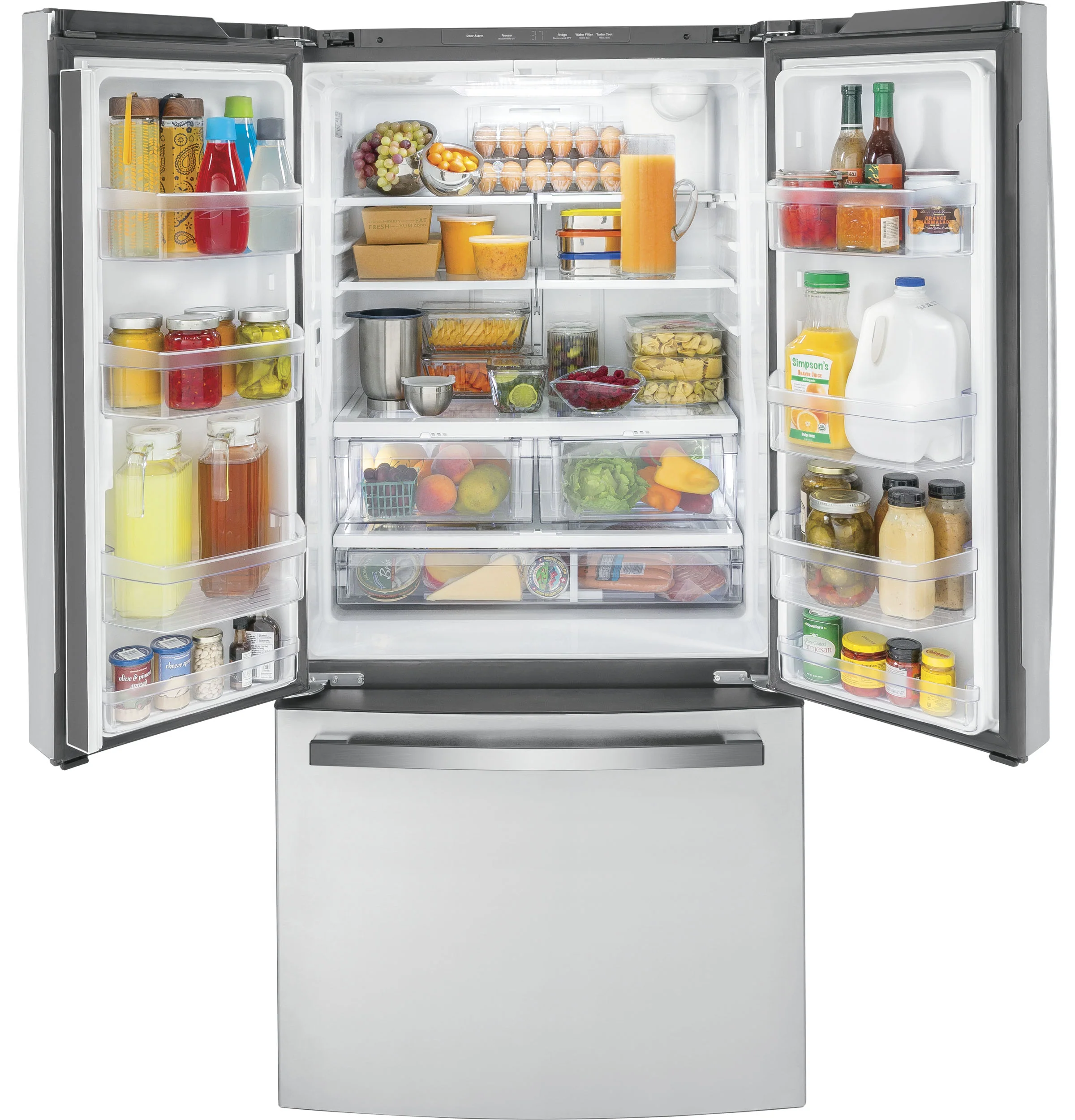 GE® ENERGY STAR® 18.6 Cu. Ft. Counter-Depth French-Door Refrigerator GWE19JYLFS - Image 4