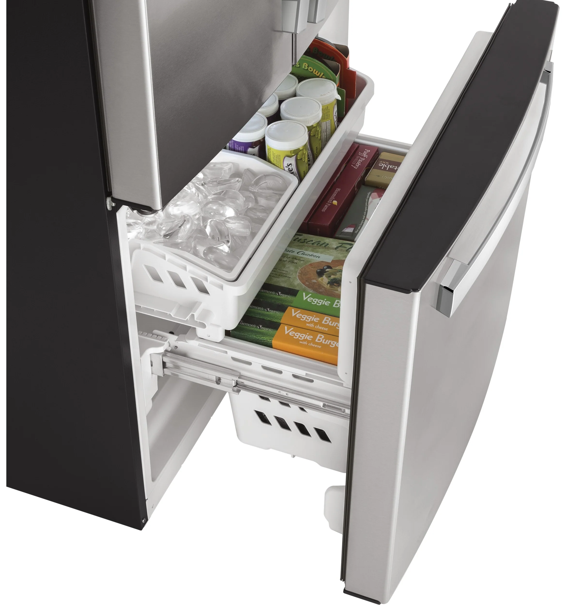 GE® ENERGY STAR® 18.6 Cu. Ft. Counter-Depth French-Door Refrigerator GWE19JYLFS - Image 8