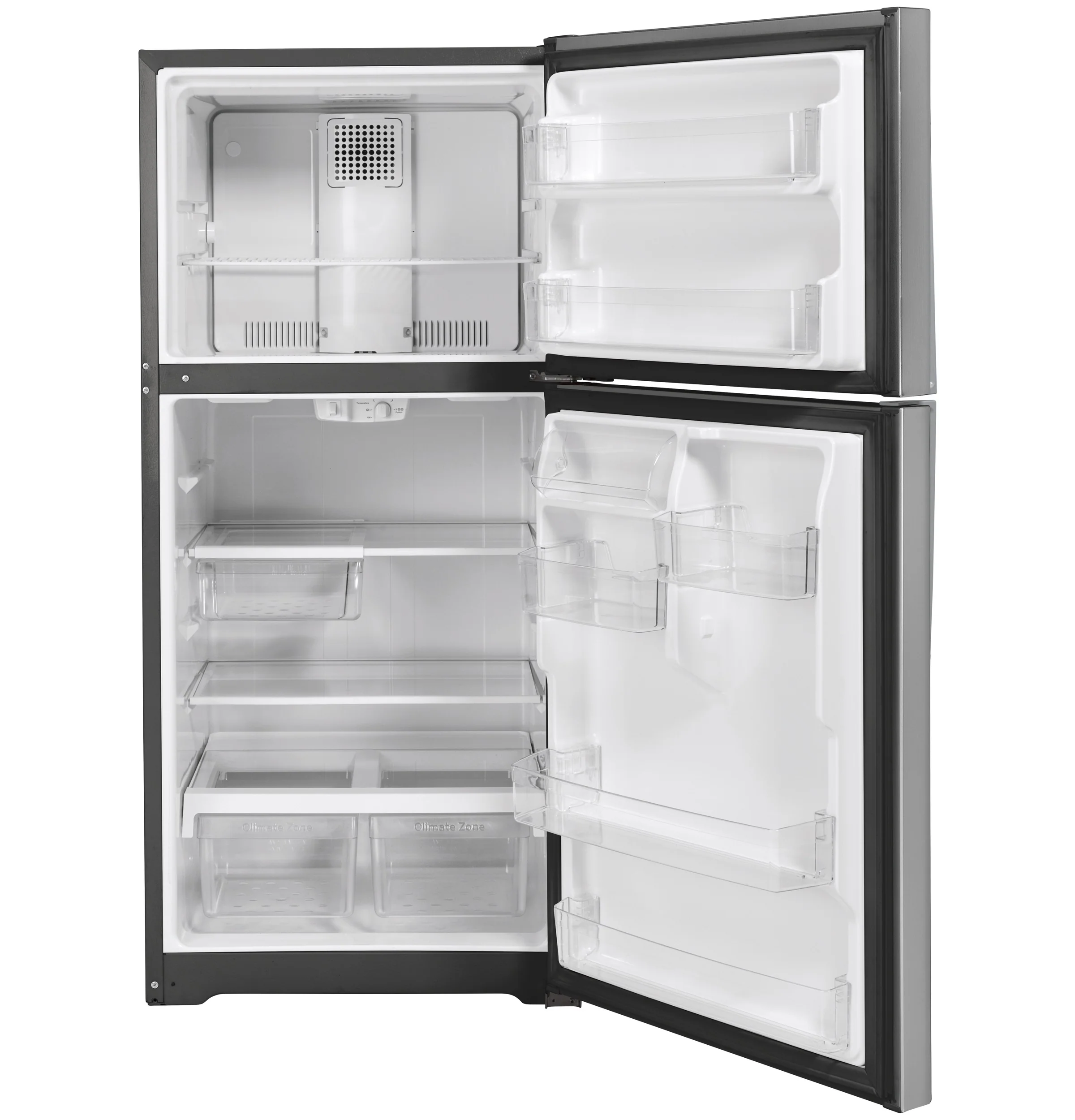 GE® ENERGY STAR® 19.2 Cu. Ft. Top-Freezer Refrigerator GTE19JSNRSS - Image 4