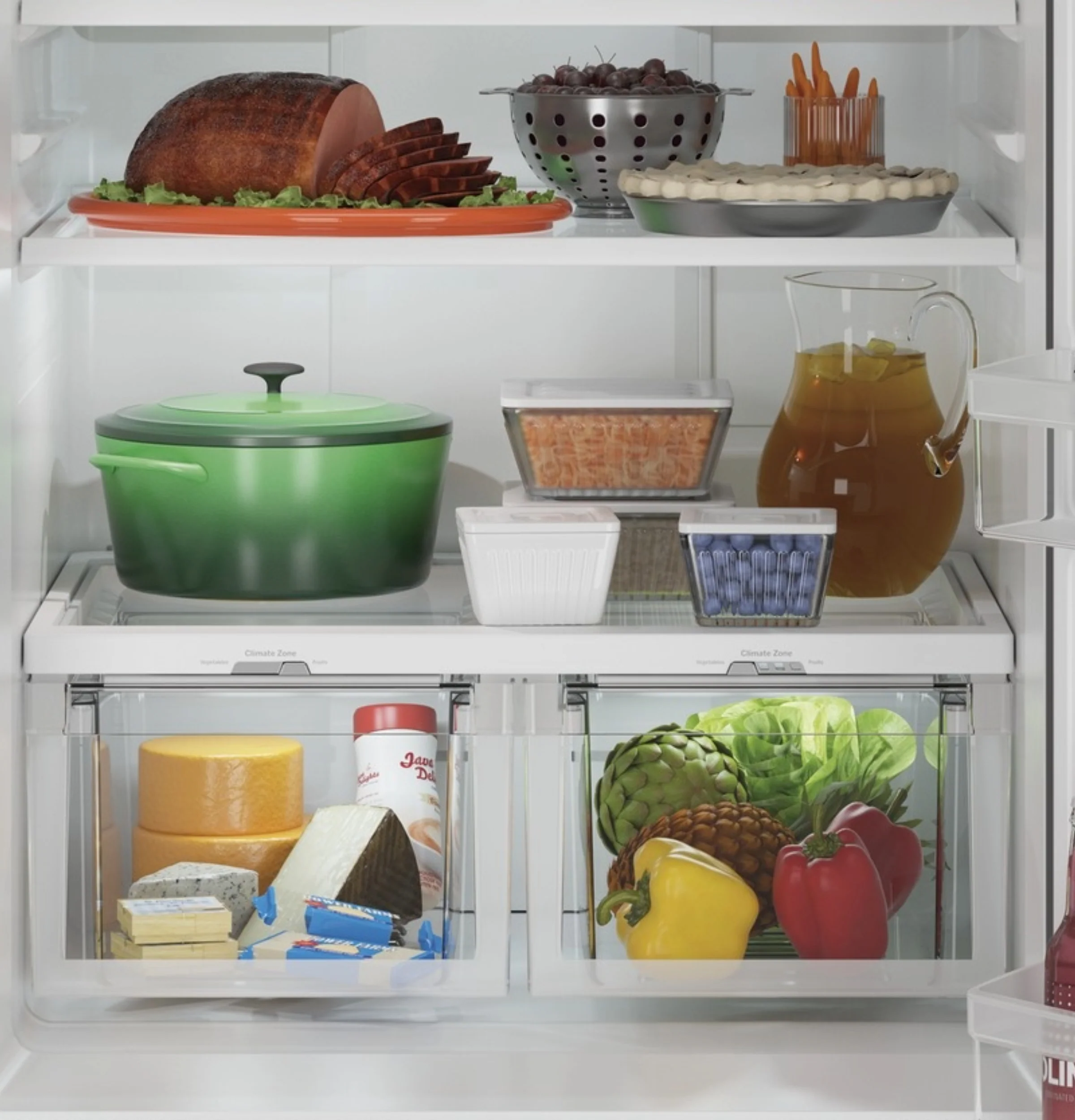GE® ENERGY STAR® 20.9 Cu. Ft. Bottom-Freezer Refrigerator GBE21DYKFS - Image 4