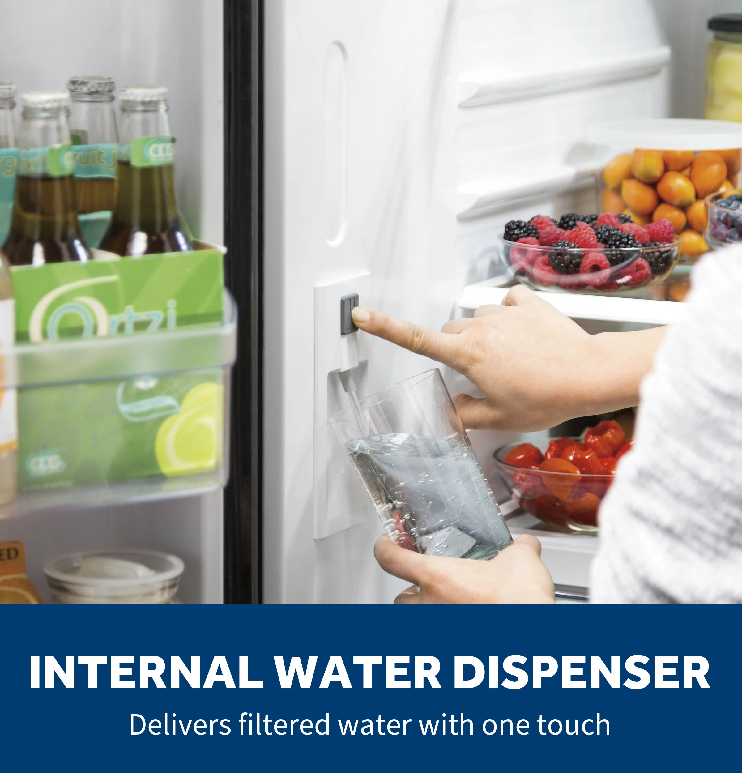 GE® ENERGY STAR® 21.9 Cu. Ft. Fingerprint Resistant Counter-Depth French-Door Refrigerator GWE22JYMFS - Image 7