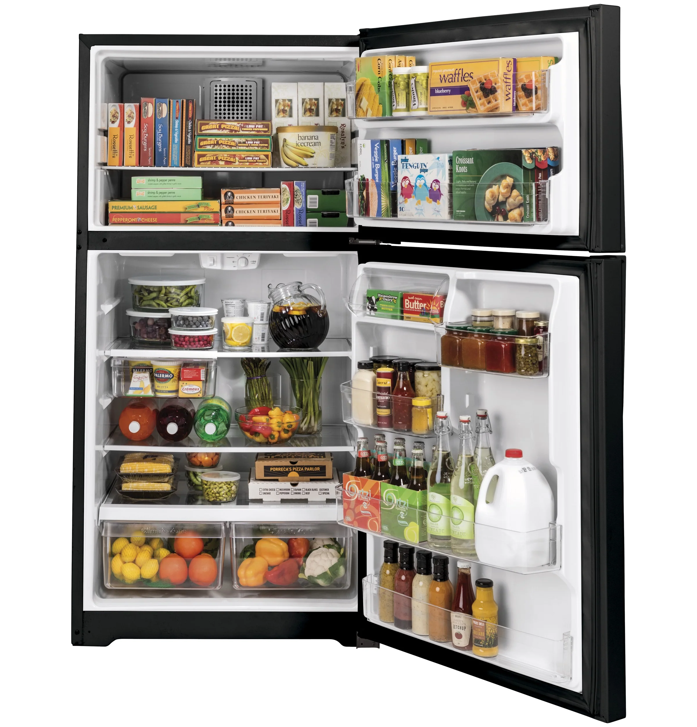 GE® ENERGY STAR® 21.9 Cu. Ft. Top-Freezer Refrigerator GTE22JTNRBB - Image 3