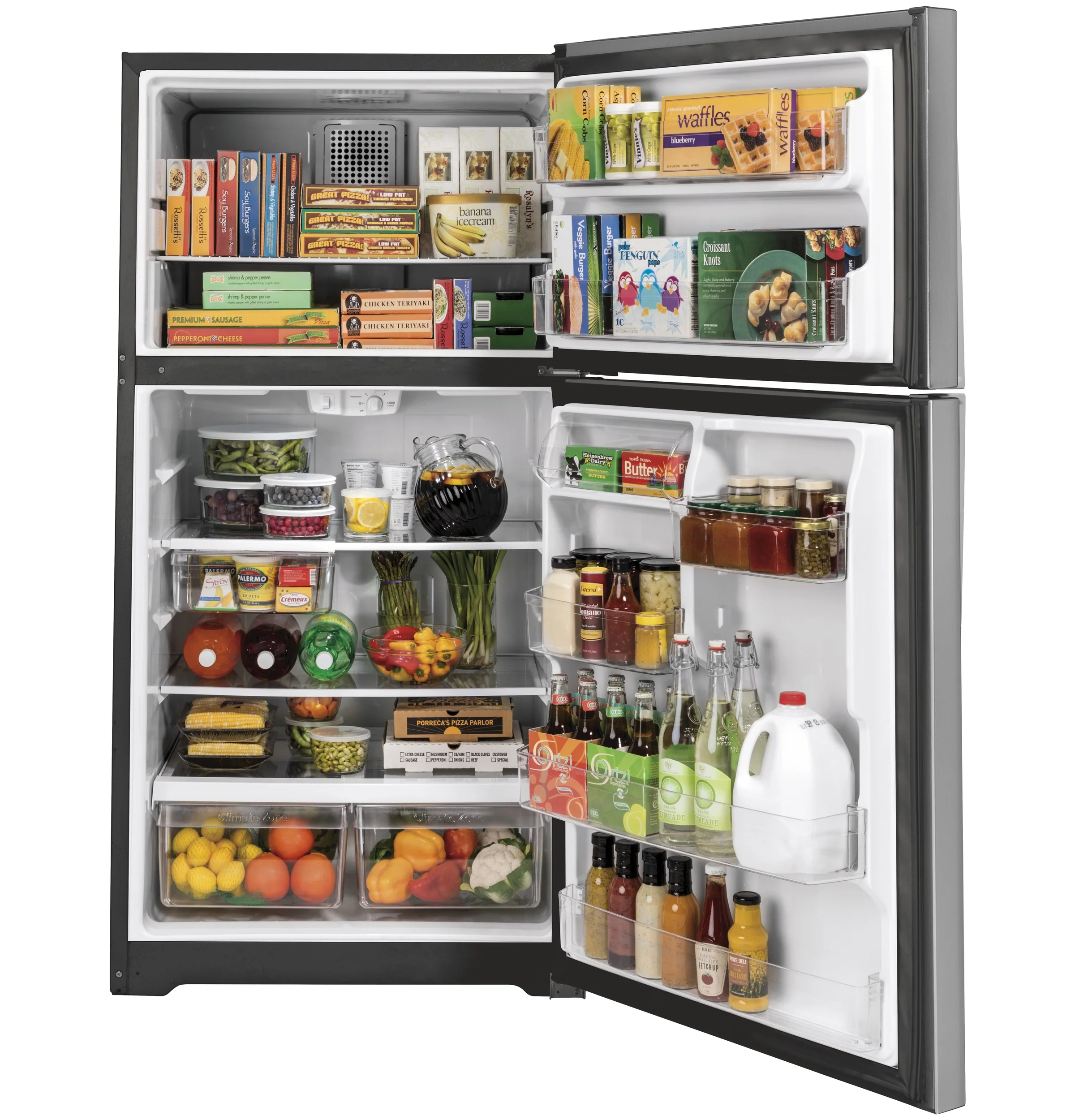 GE® ENERGY STAR® 21.9 Cu. Ft. Top-Freezer Refrigerator GTE22JSNRSS - Image 5