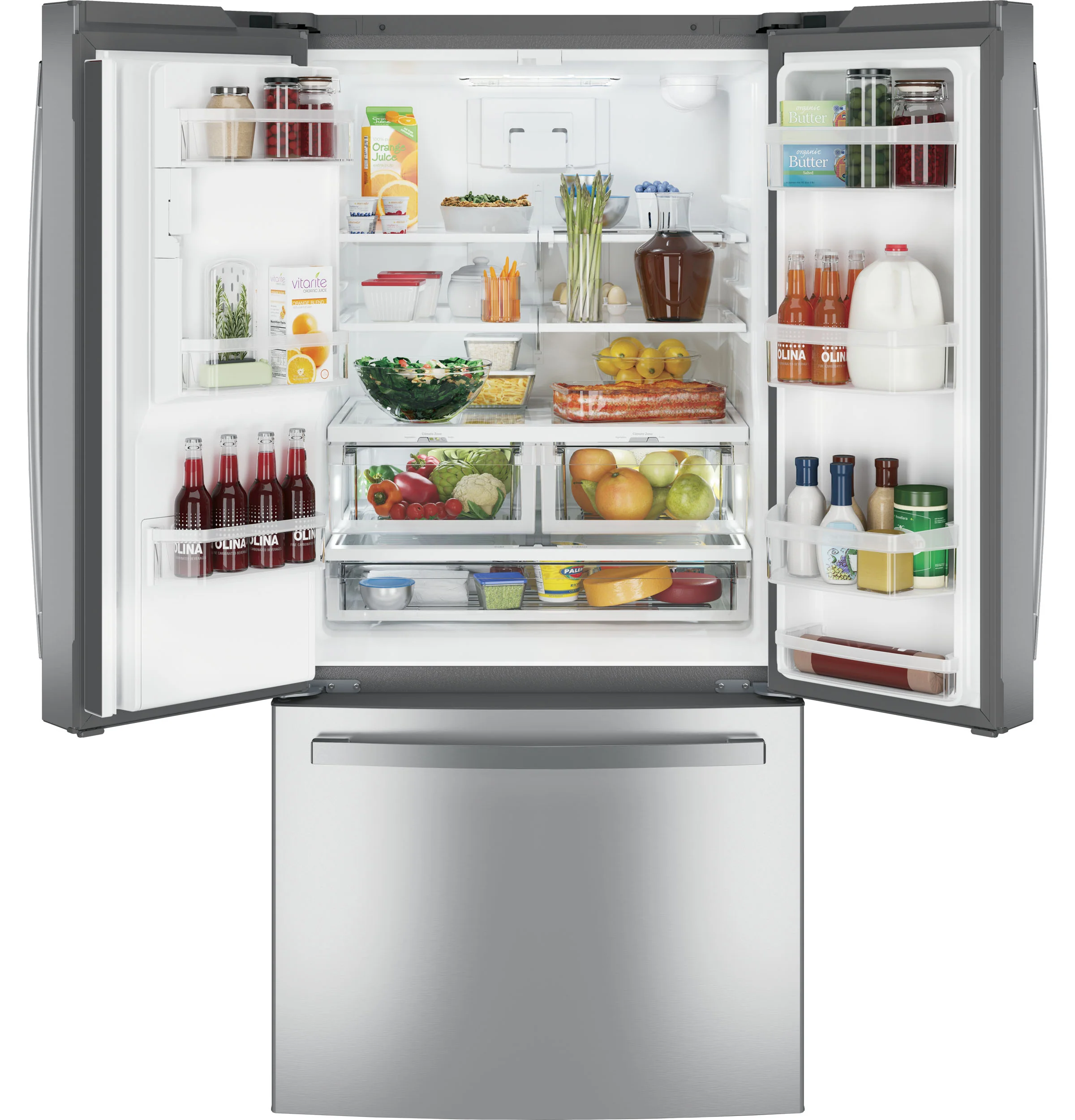 GE® ENERGY STAR® 23.6 Cu. Ft. French-Door Refrigerator GFE24JYKFS - Image 3