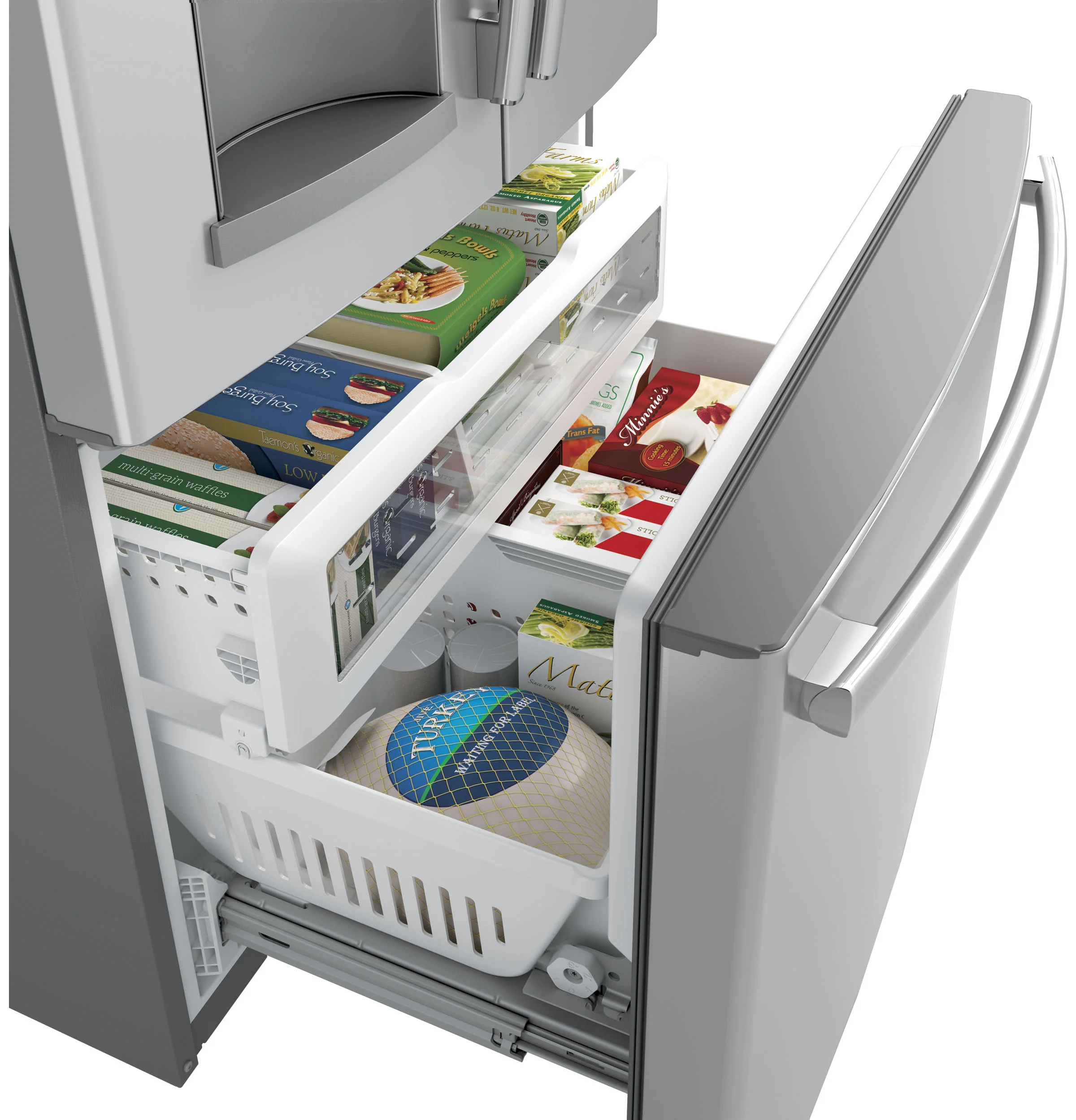 GE® ENERGY STAR® 24.7 Cu. Ft. French-Door Refrigerator GNE25JYKFS - Image 2