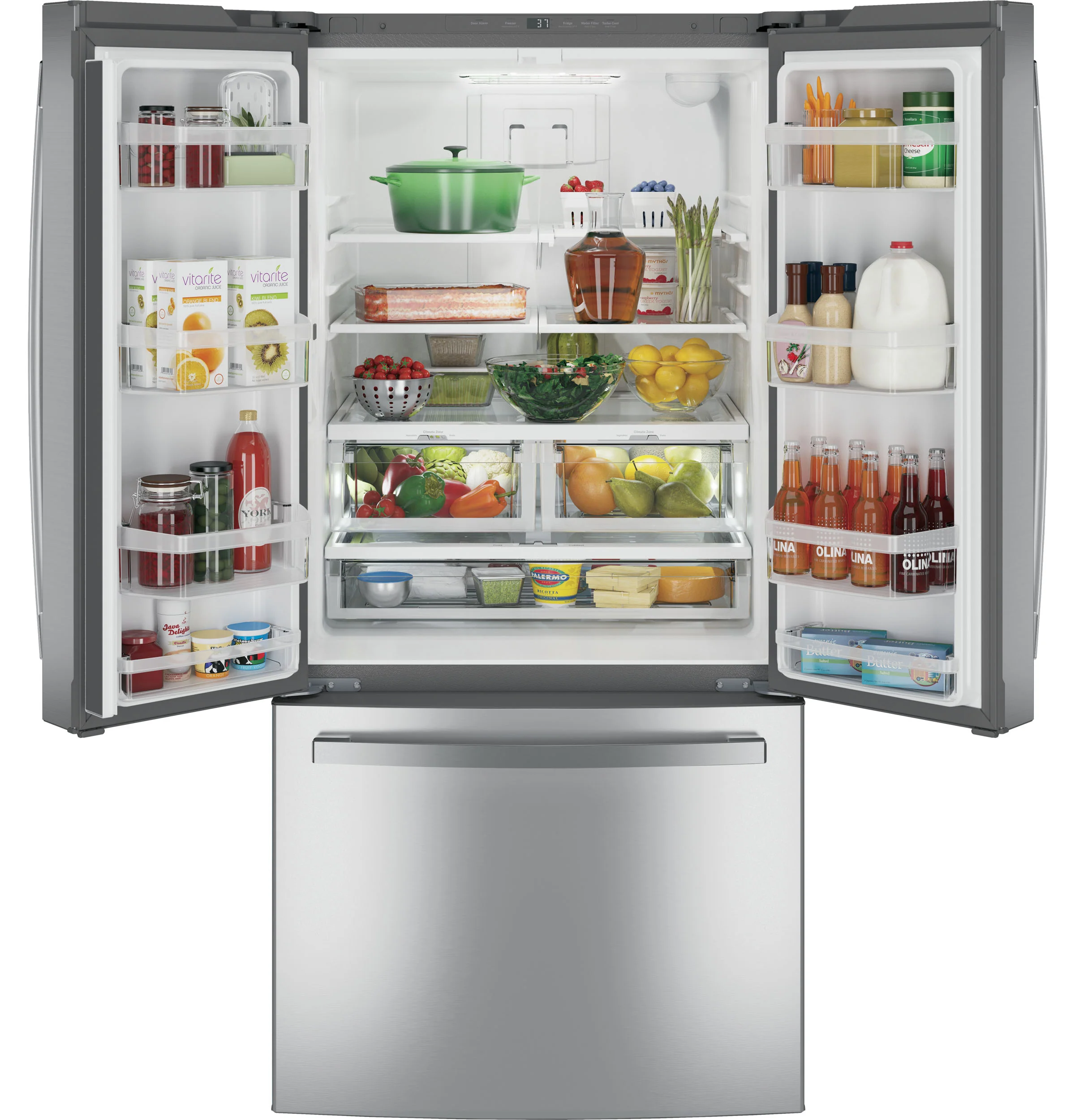GE® ENERGY STAR® 24.7 Cu. Ft. French-Door Refrigerator GNE25JYKFS - Image 9