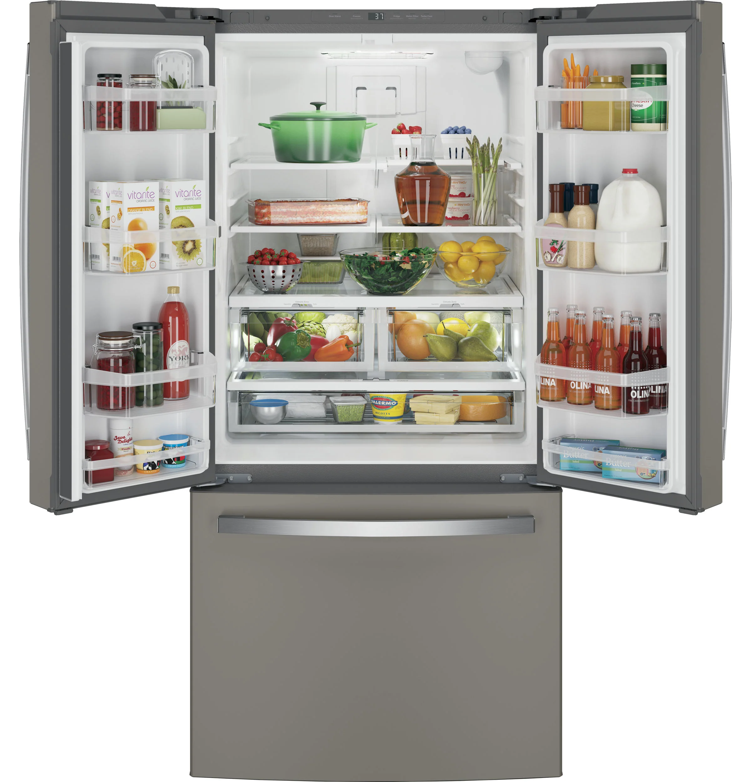 GE® ENERGY STAR® 24.7 Cu. Ft. French-Door Refrigerator GNE25JMKES - Image 3