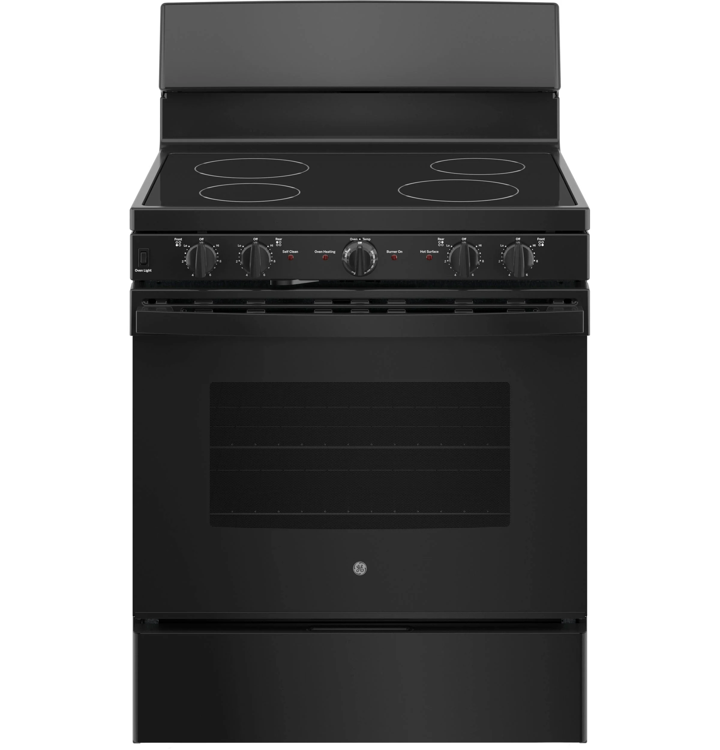 GE® ENERGY STAR® 30” Free-Standing Electric Radiant Smooth Cooktop Range JB480DYBB