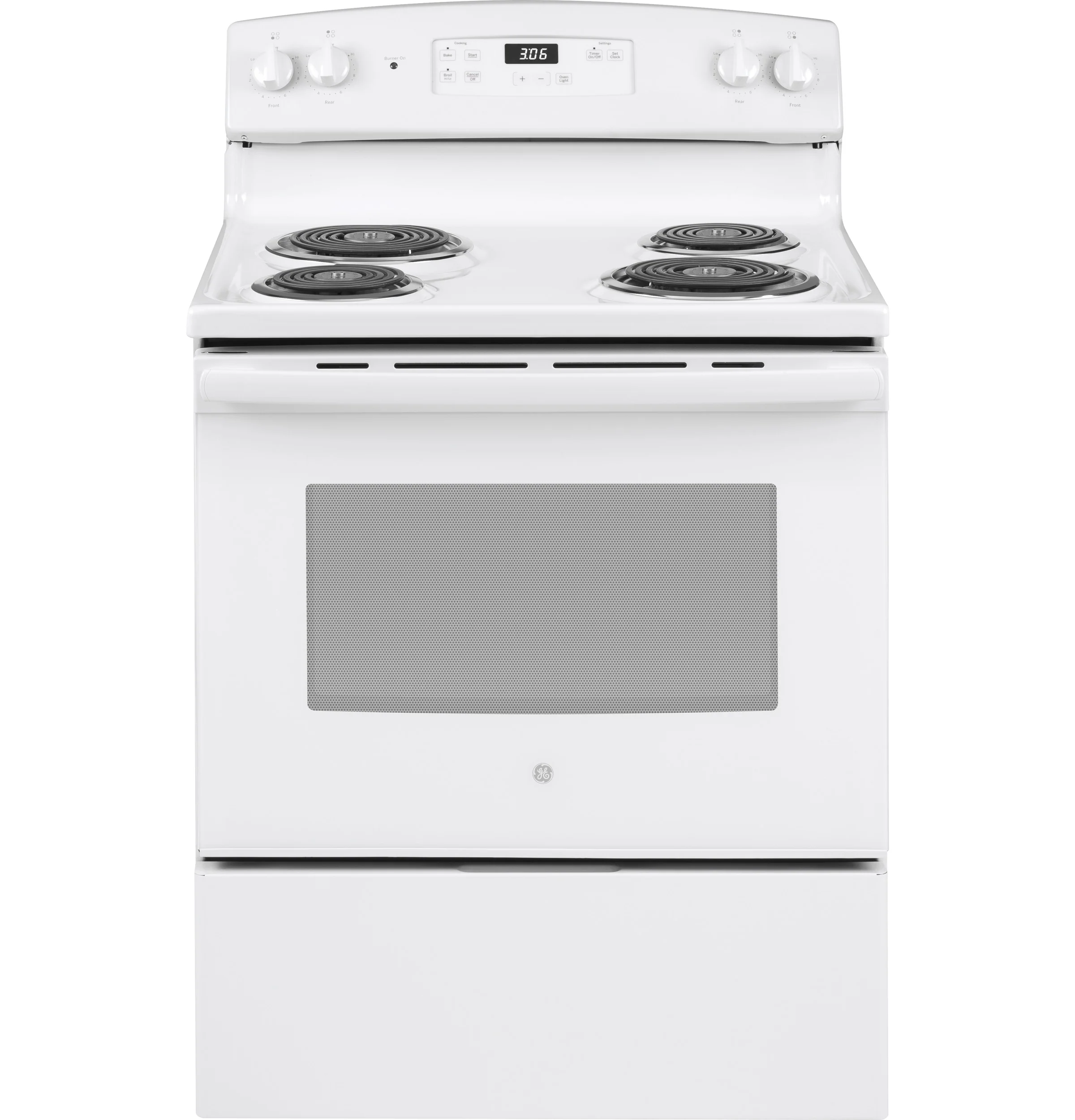 GE® ENERGY STAR® 30" Free-Standing Electric Range JBS360DMWW