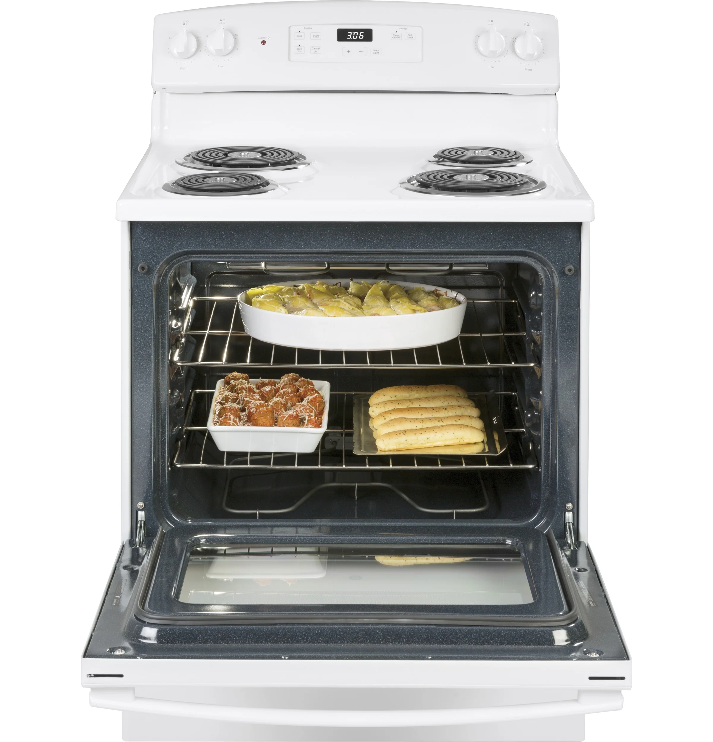 GE® ENERGY STAR® 30" Free-Standing Electric Range JBS360DMWW - Image 3