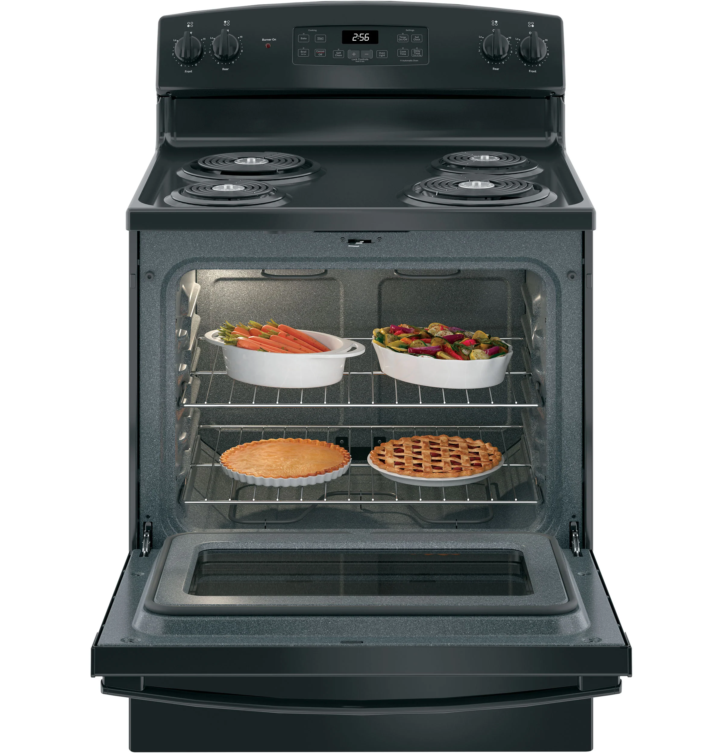 GE® ENERGY STAR® 30" Free-Standing Self-Clean Electric Range JB256DMBB - Image 5