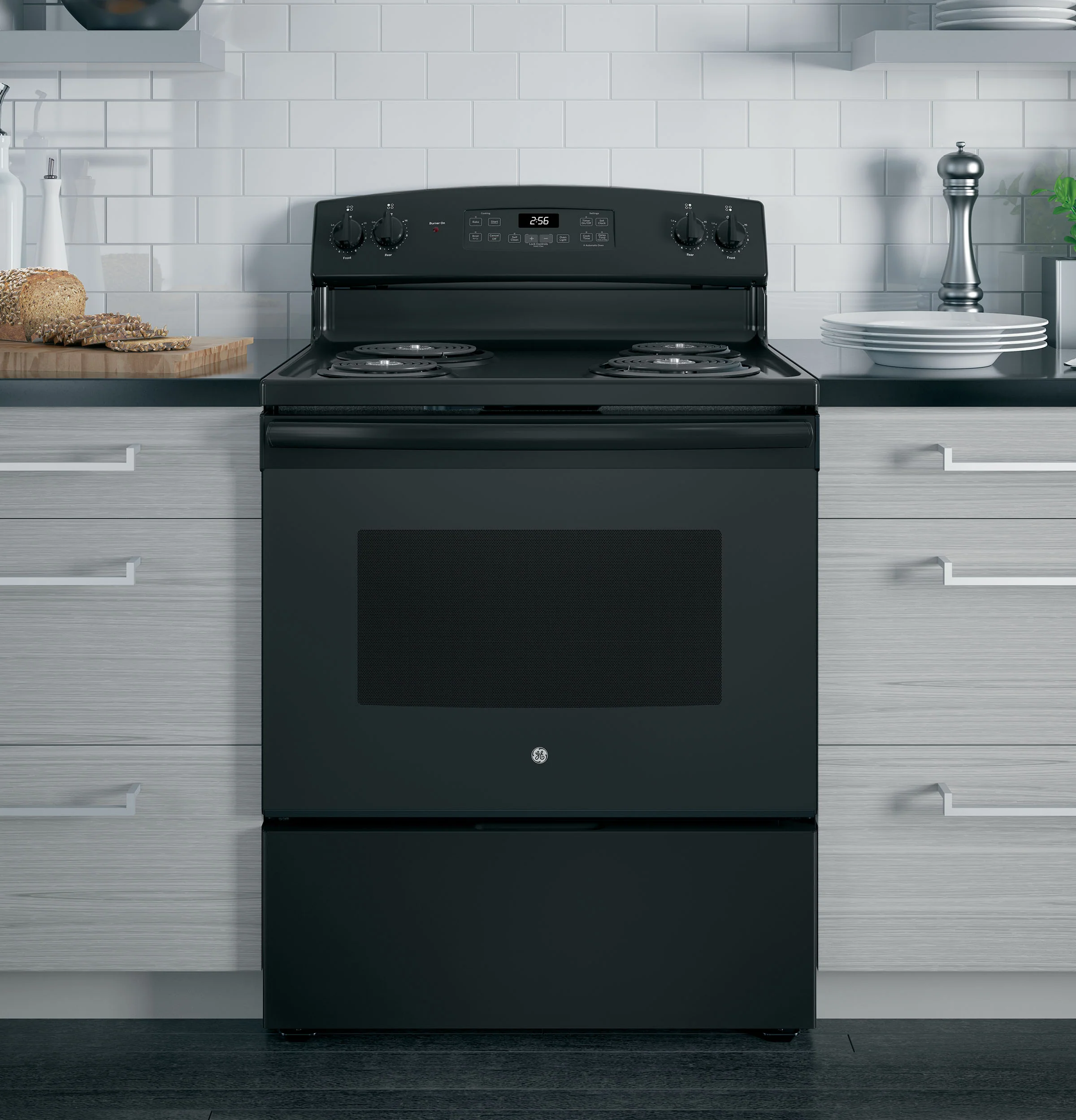 GE® ENERGY STAR® 30" Free-Standing Self-Clean Electric Range JB256DMBB - Image 6