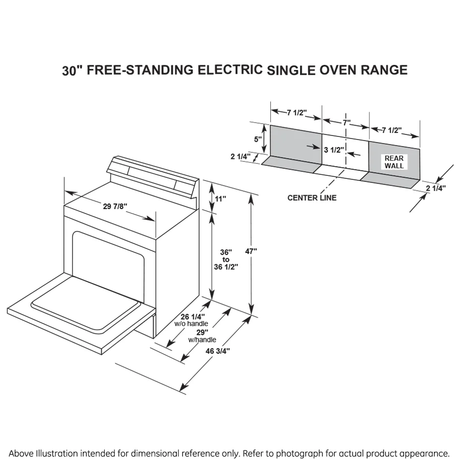 GE® ENERGY STAR® 30" Free-Standing Self-Clean Electric Range JB256DMBB - Image 7