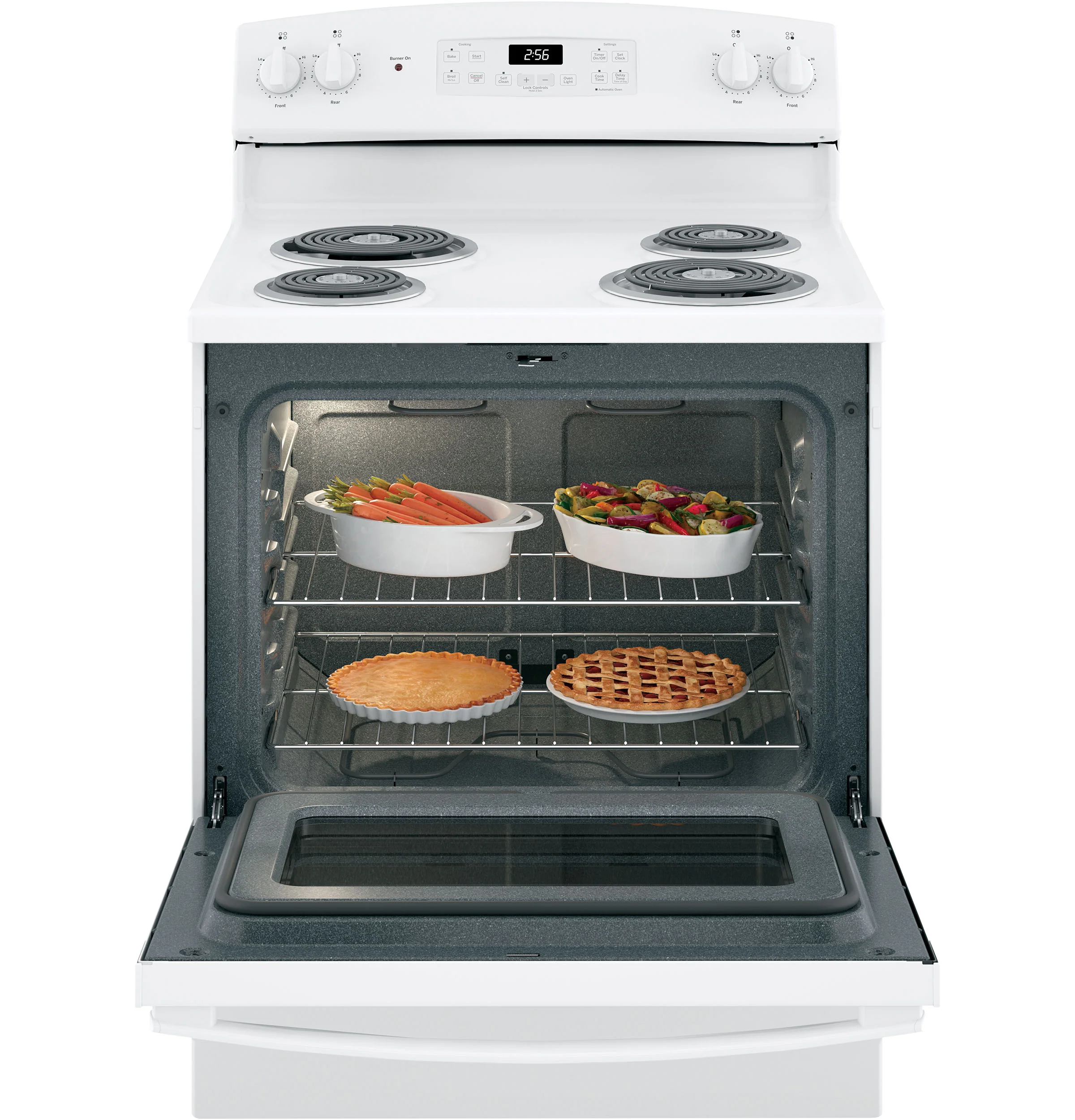 GE® ENERGY STAR® 30" Free-Standing Self-Clean Electric Range JB256DMWW - Image 4