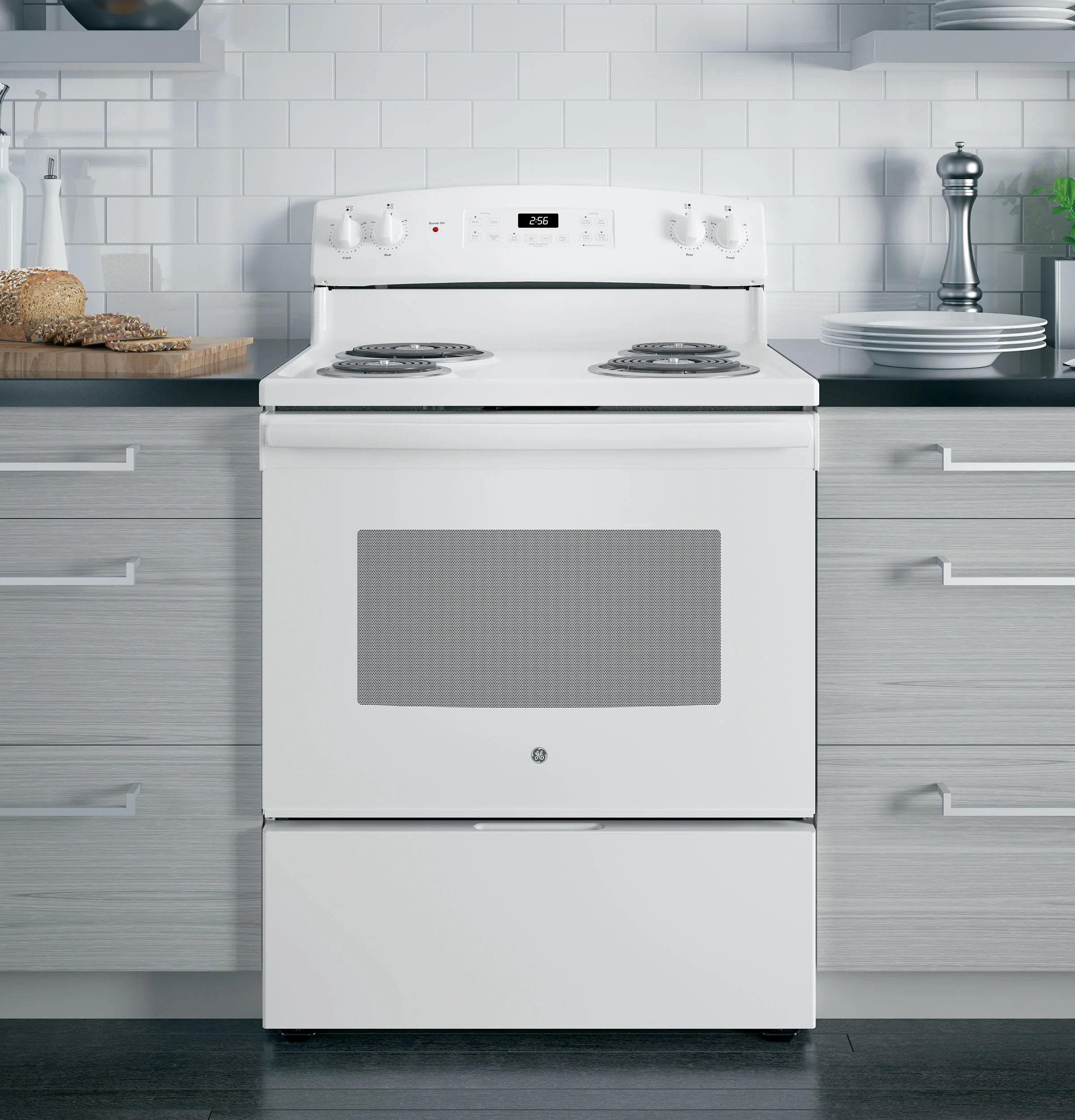 GE® ENERGY STAR® 30" Free-Standing Self-Clean Electric Range JB256DMWW - Image 6