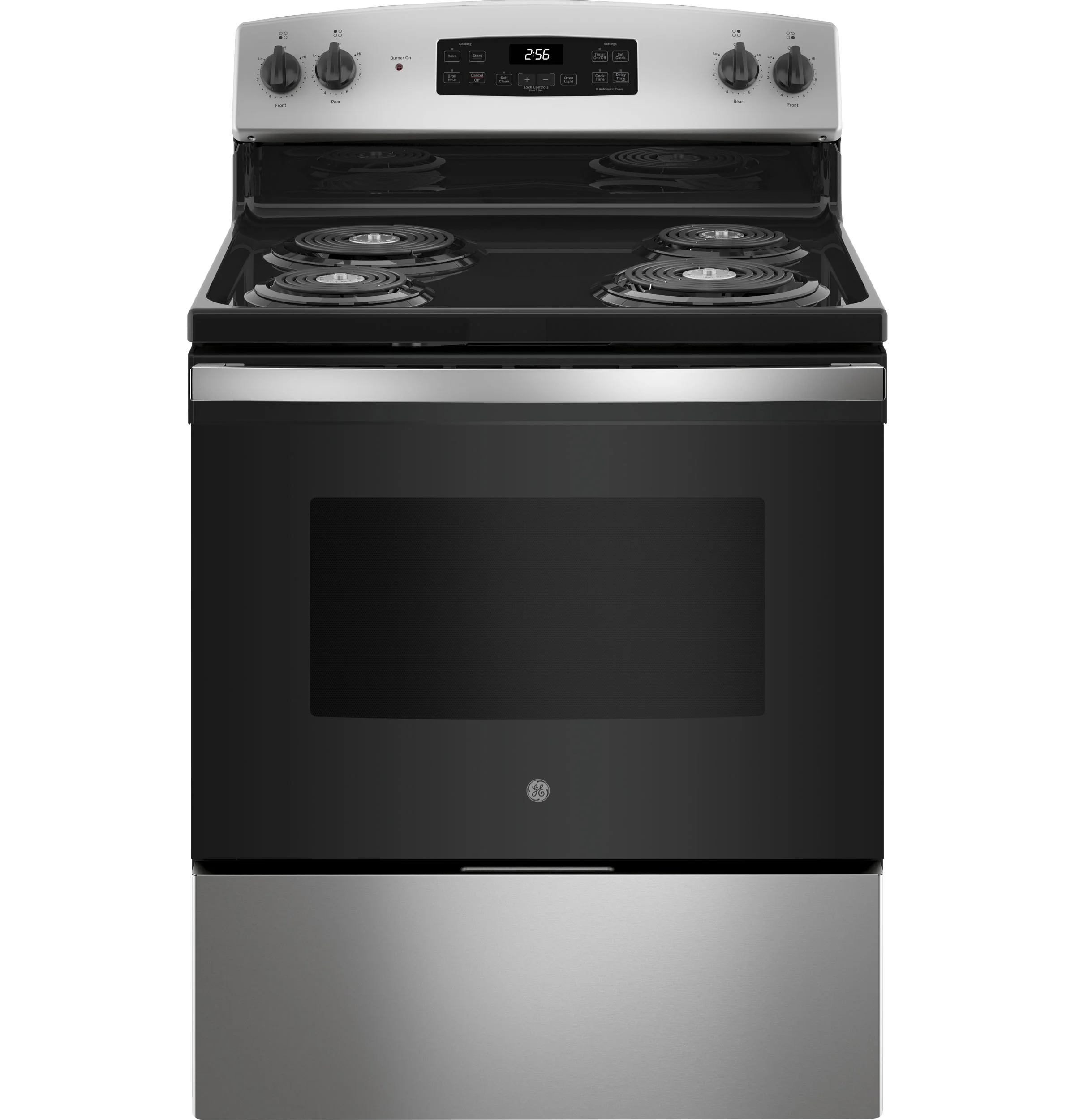 GE® ENERGY STAR® 30" Free-Standing Self-Clean Electric Range JB256RTSS