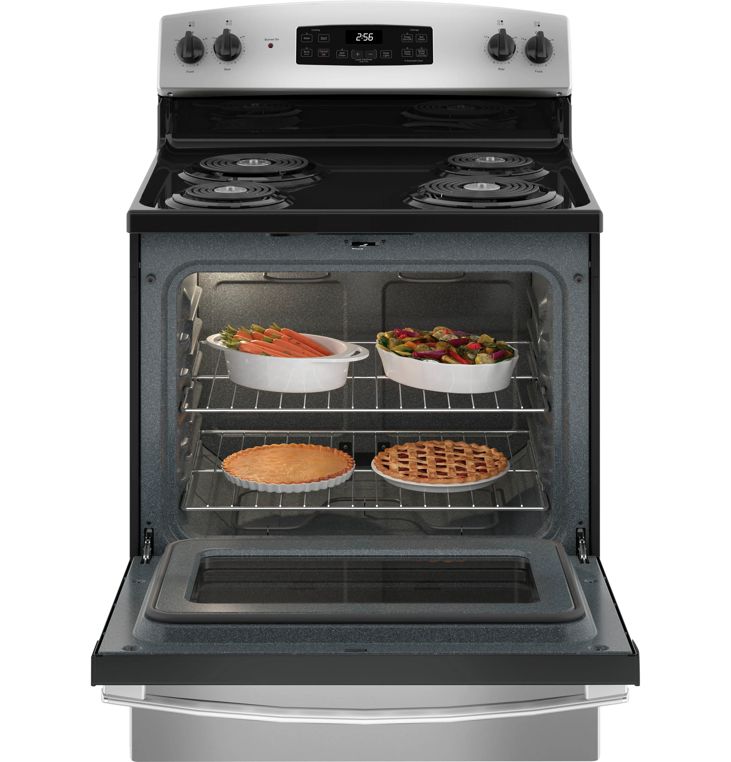 GE® ENERGY STAR® 30" Free-Standing Self-Clean Electric Range JB256RTSS - Image 3