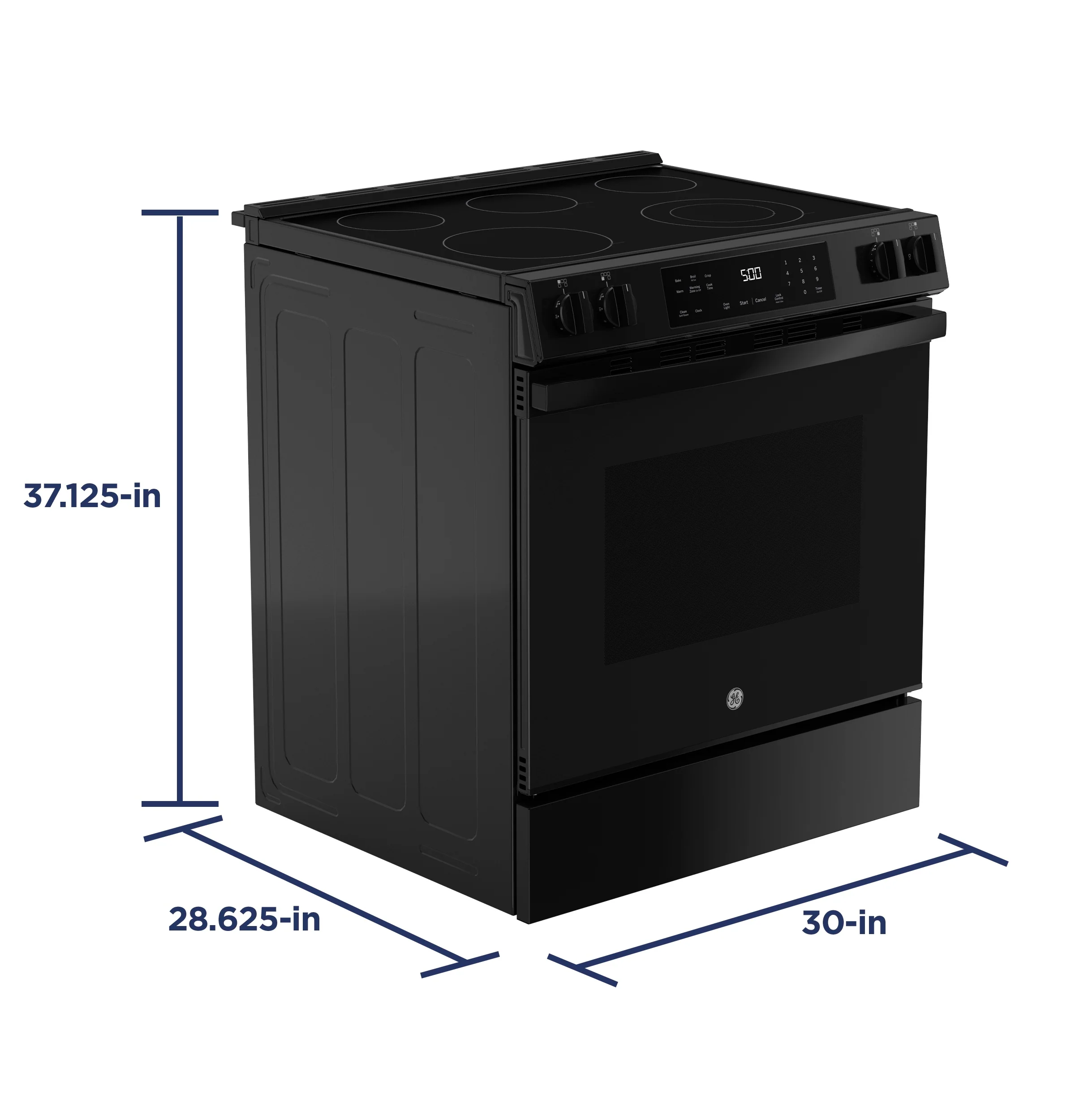 GE® ENERGY STAR® 30" Slide-In Electric Range with Crisp Mode GRS500PVBB - Image 3