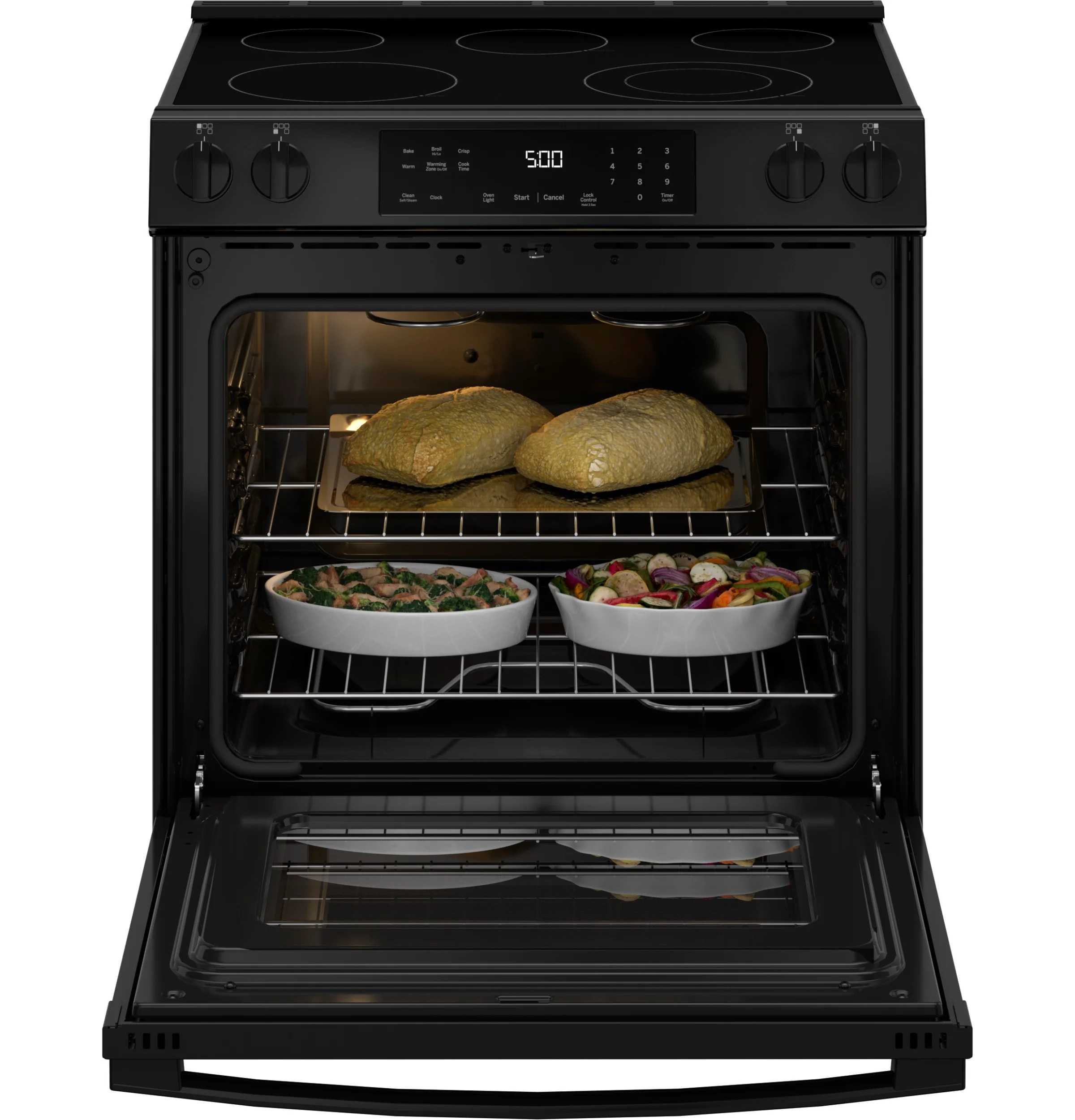 GE® ENERGY STAR® 30" Slide-In Electric Range with Crisp Mode GRS500PVBB - Image 7