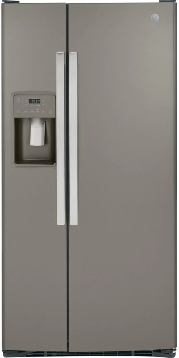 GE 23.0 Cu. Ft. Fingerprint Resistant Slate Side-by-Side Refrigerator GSS23GMPES