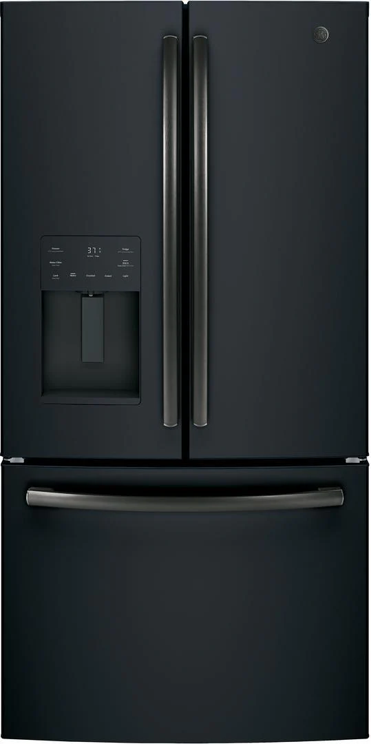 GE 25.6 Cu. Ft. Black Slate French Door Refrigerator GFE26JEMDS