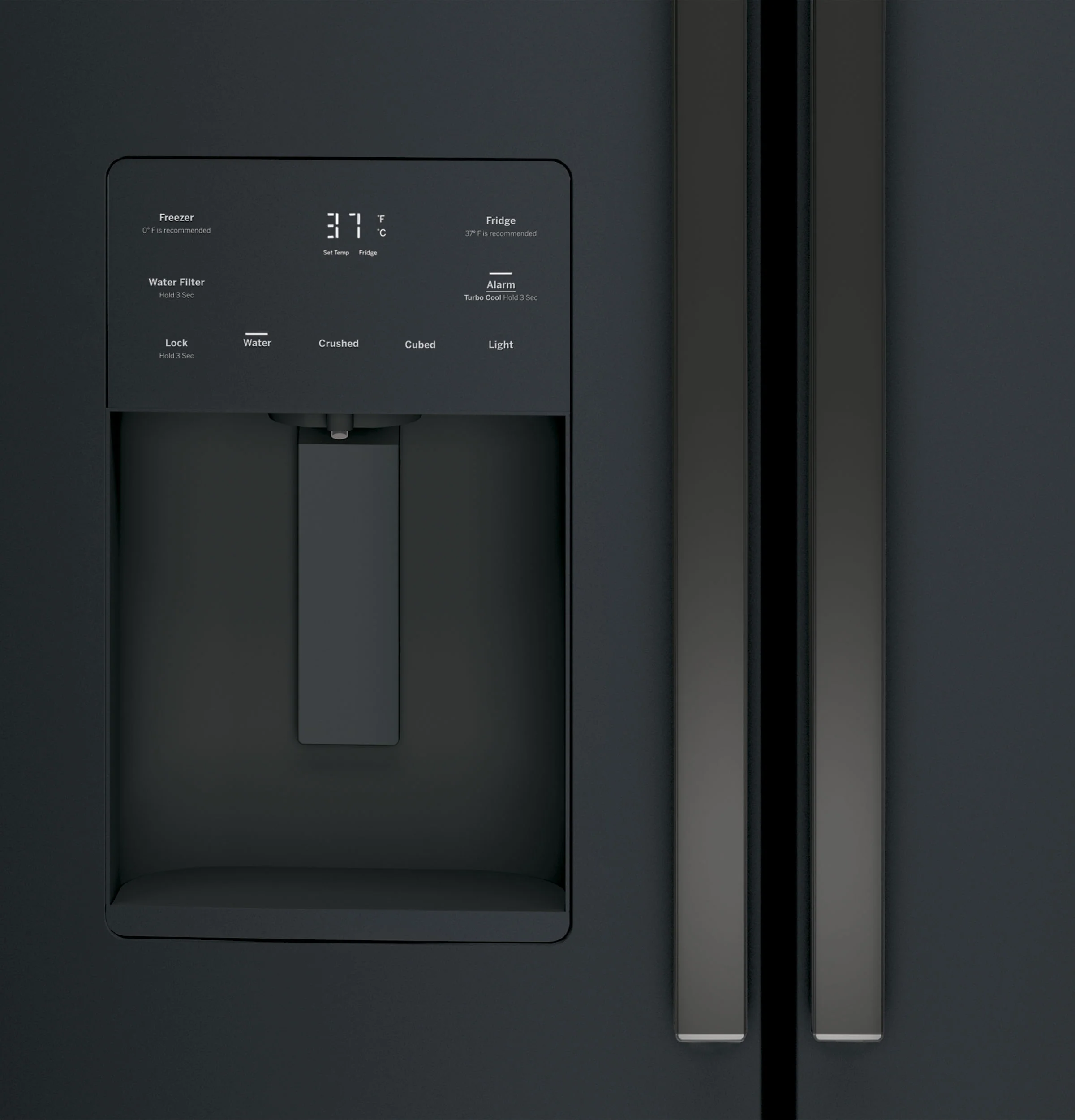 GE 25.6 Cu. Ft. Black Slate French Door Refrigerator GFE26JEMDS - Image 5