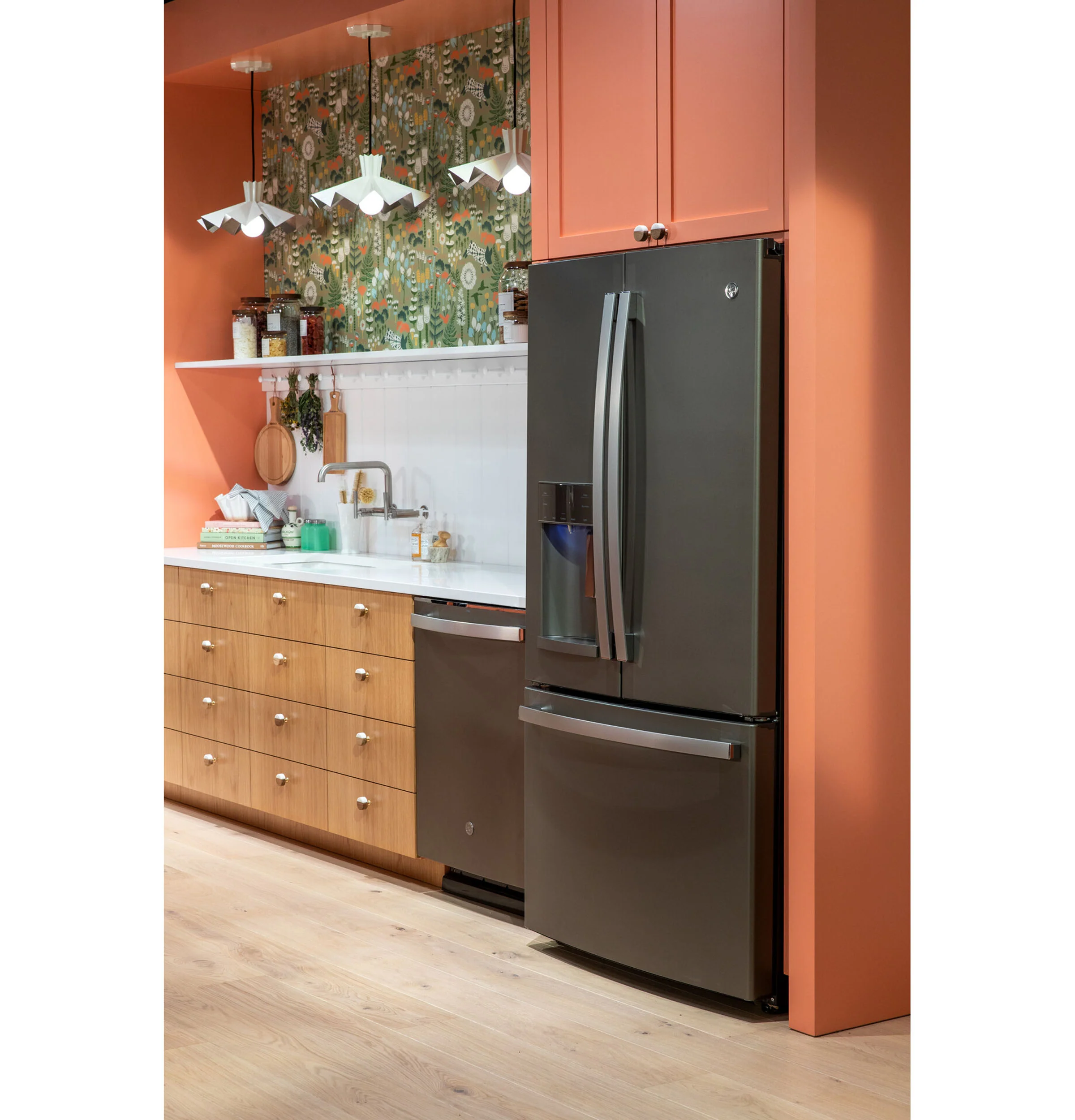 GE 25.6 Cu. Ft. Slate French Door Refrigerator GFE26JMMES - Image 2