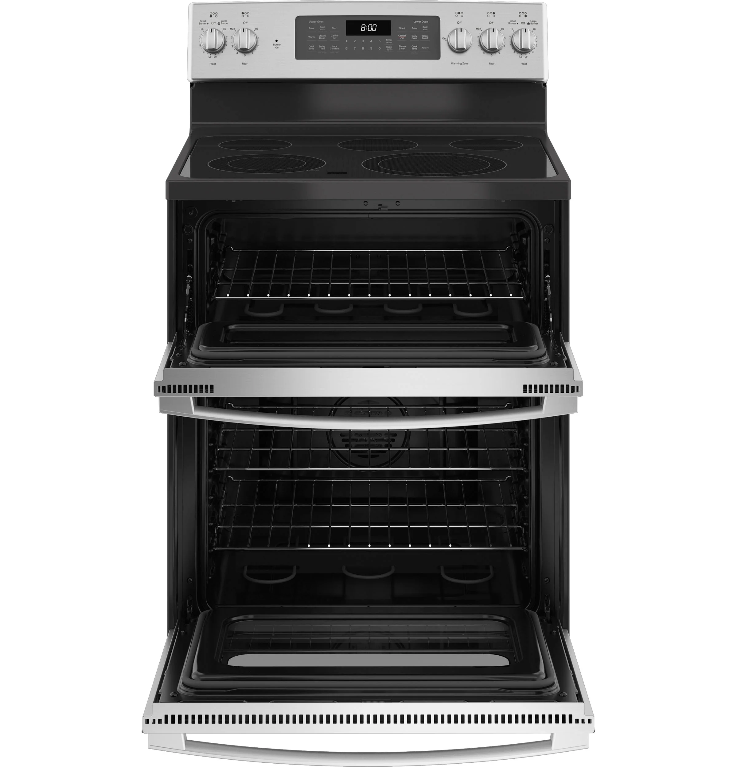 GE 30" Free-Standing Electric Double Oven Convection Range JBS86SPSS - Image 2