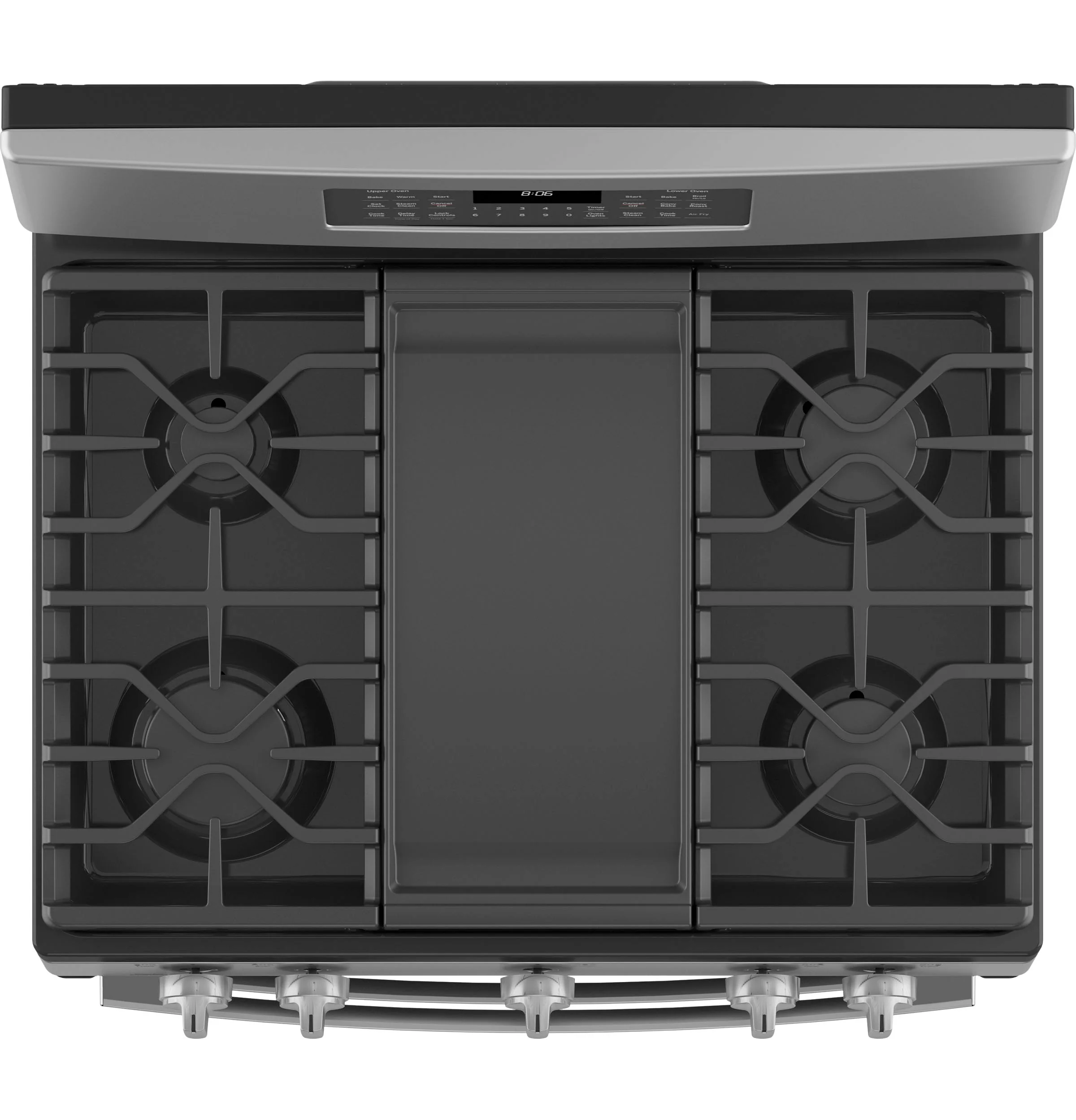 GE 30" Free-Standing Gas Double Oven Convection Range JGBS86SPSS - Image 3