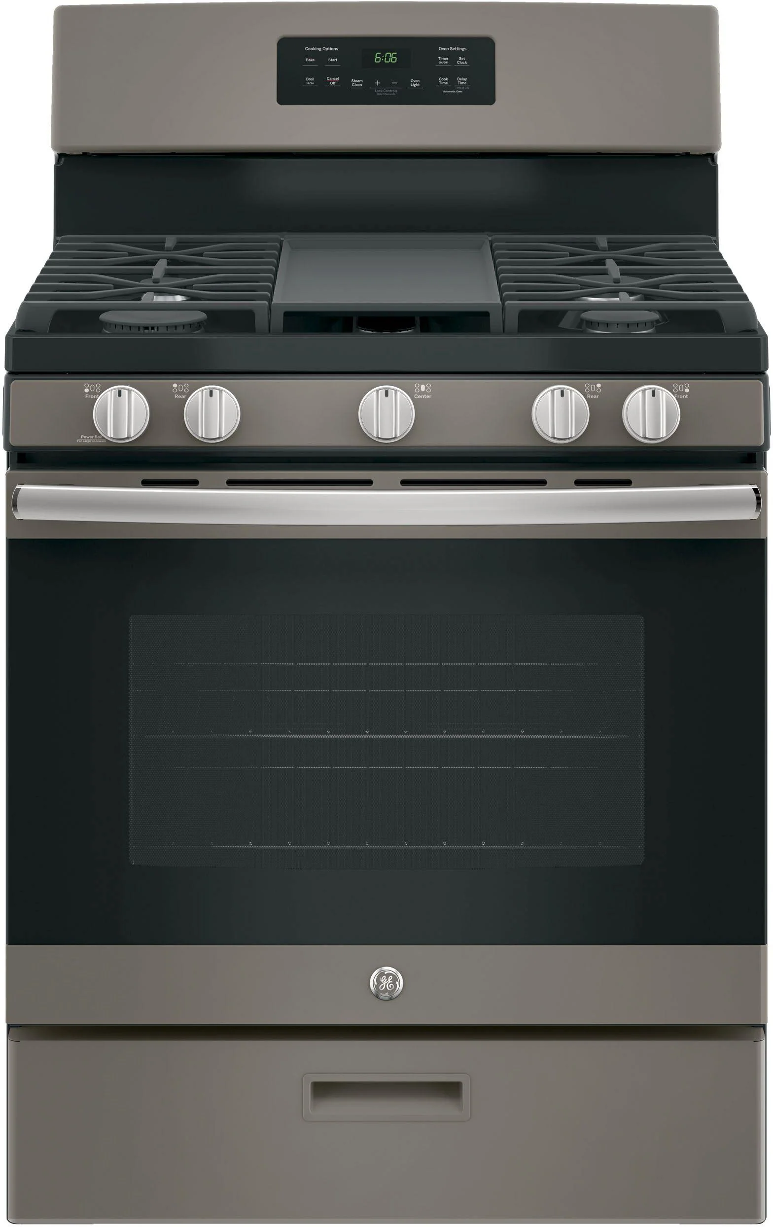 GE 30" Slate Free Standing Gas Range JGBS66EEKES