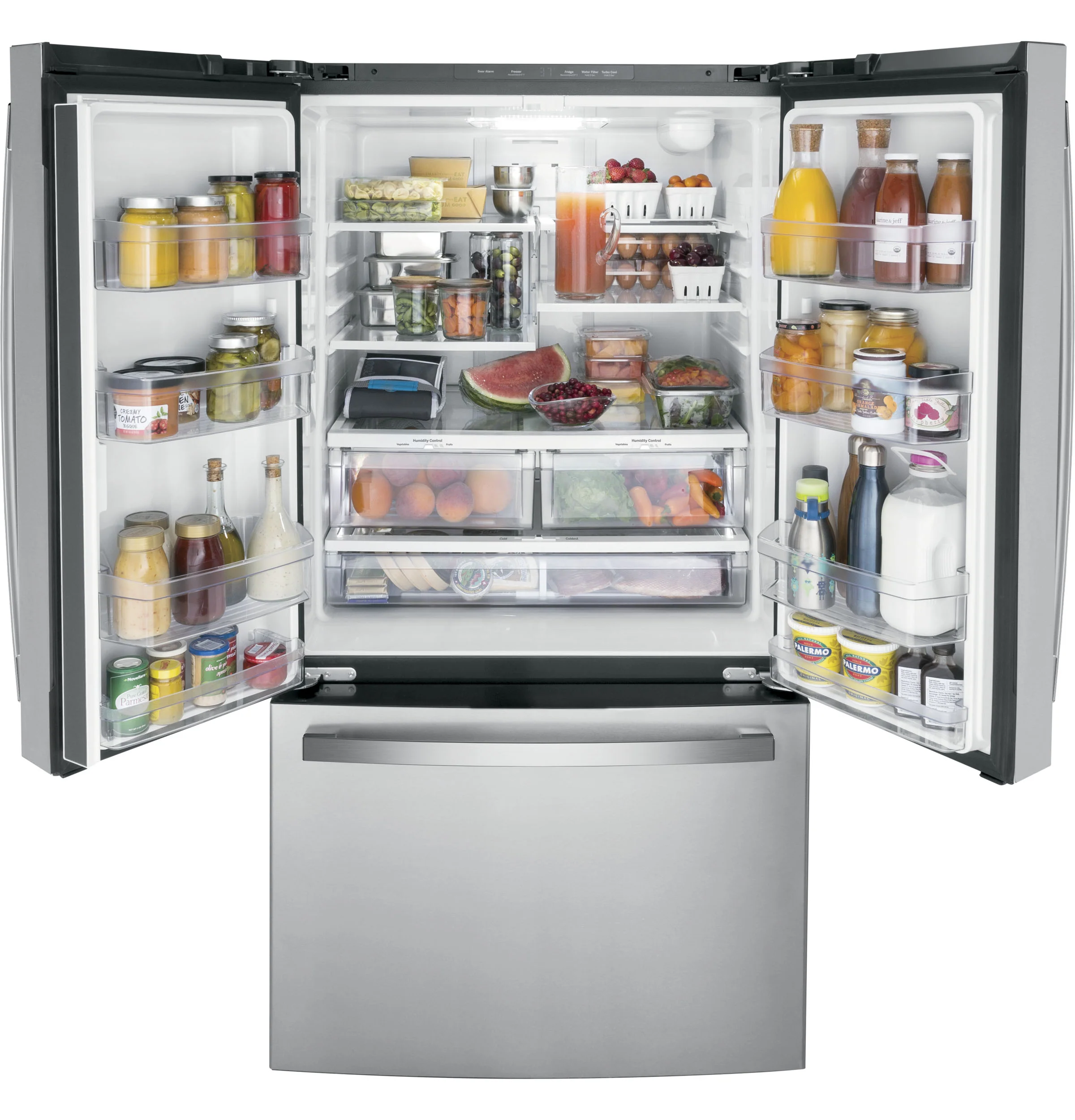 GE ENERGY STAR 27.0 Cu. Ft. Fingerprint Resistant French-Door Refrigerator GNE27JYMFS - Image 3