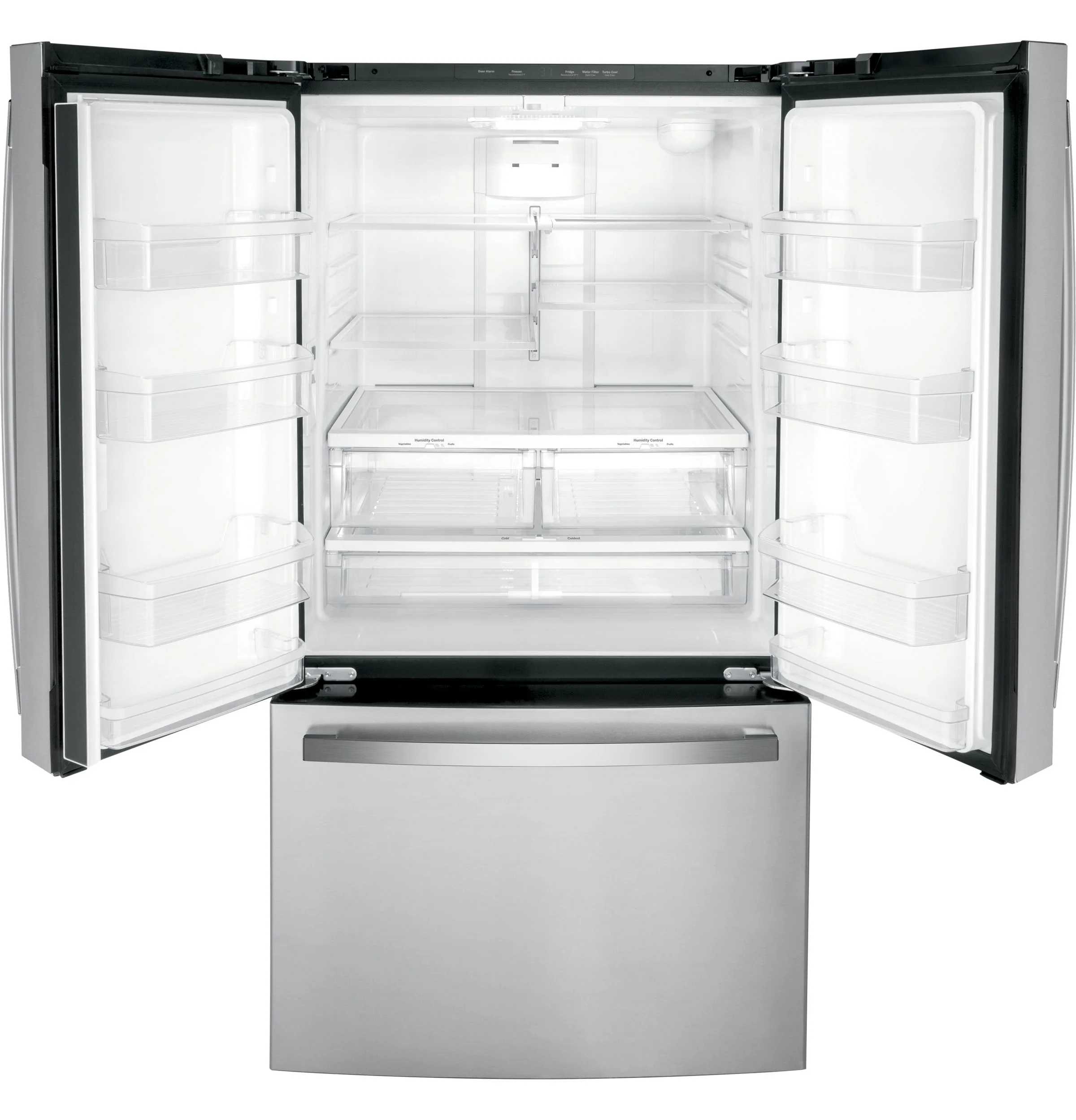 GE ENERGY STAR 27.0 Cu. Ft. Fingerprint Resistant French-Door Refrigerator GNE27JYMFS - Image 4