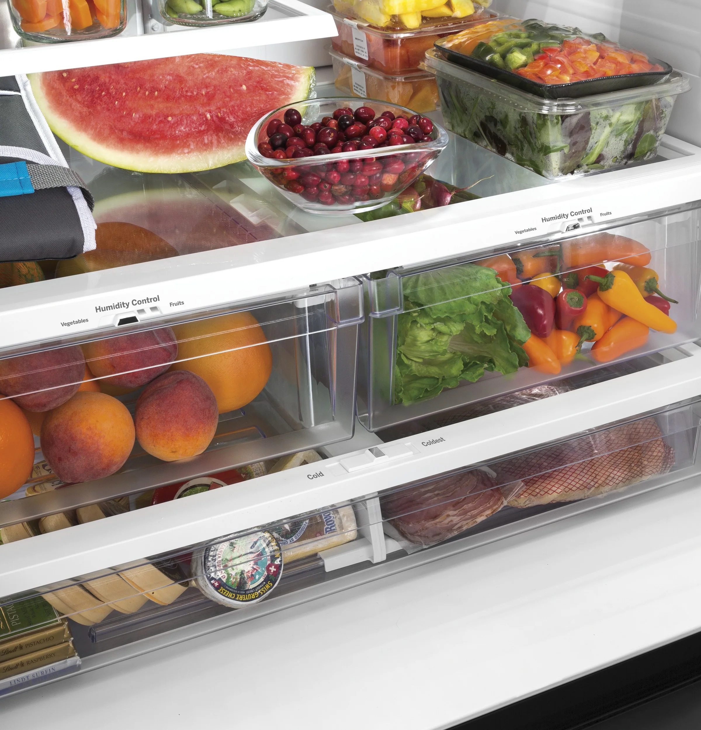 GE ENERGY STAR 27.0 Cu. Ft. French-Door Refrigerator GNE27JGMWW - Image 3