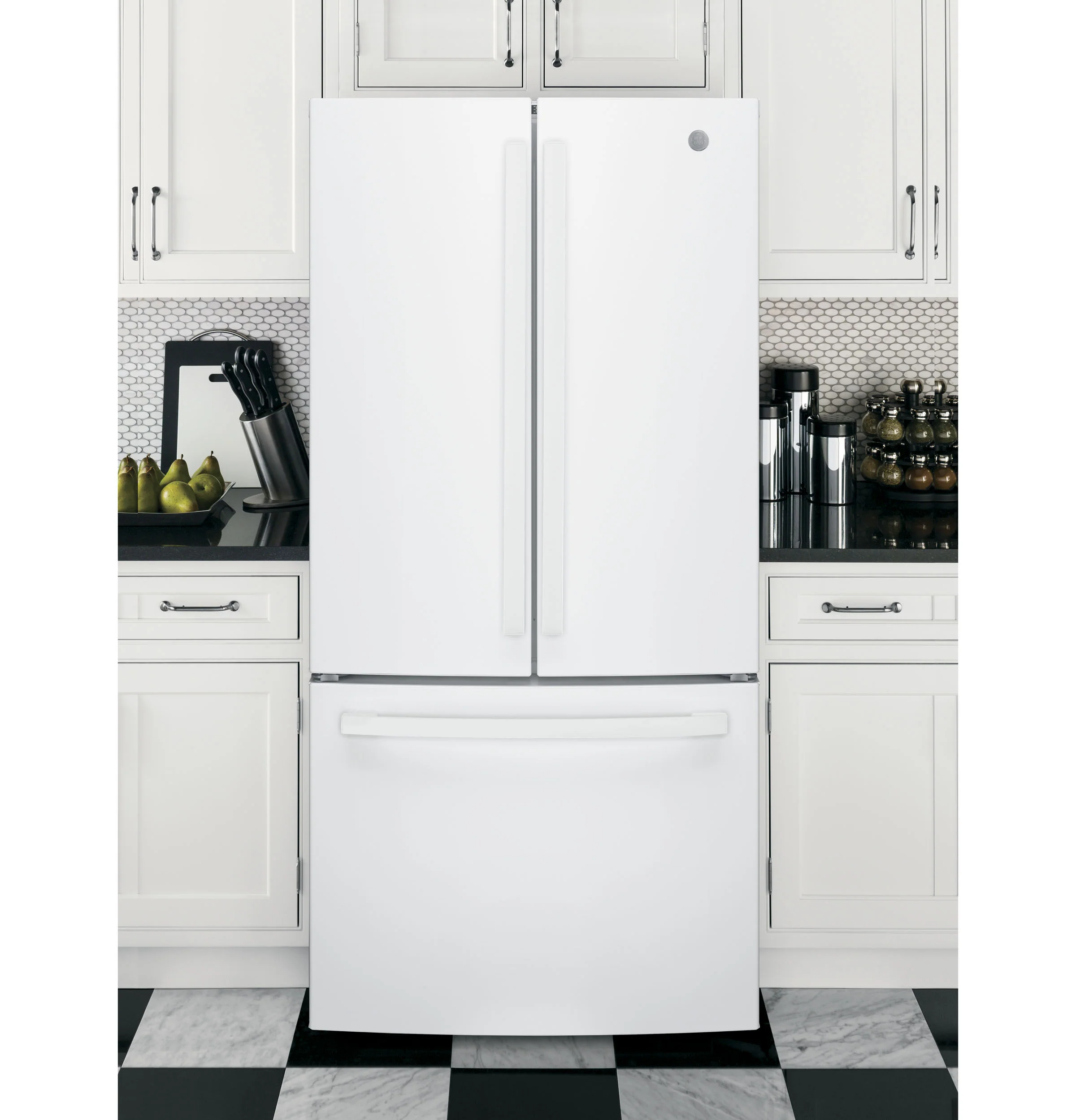 GE ENERGY STAR 27.0 Cu. Ft. French-Door Refrigerator GNE27JGMWW - Image 4