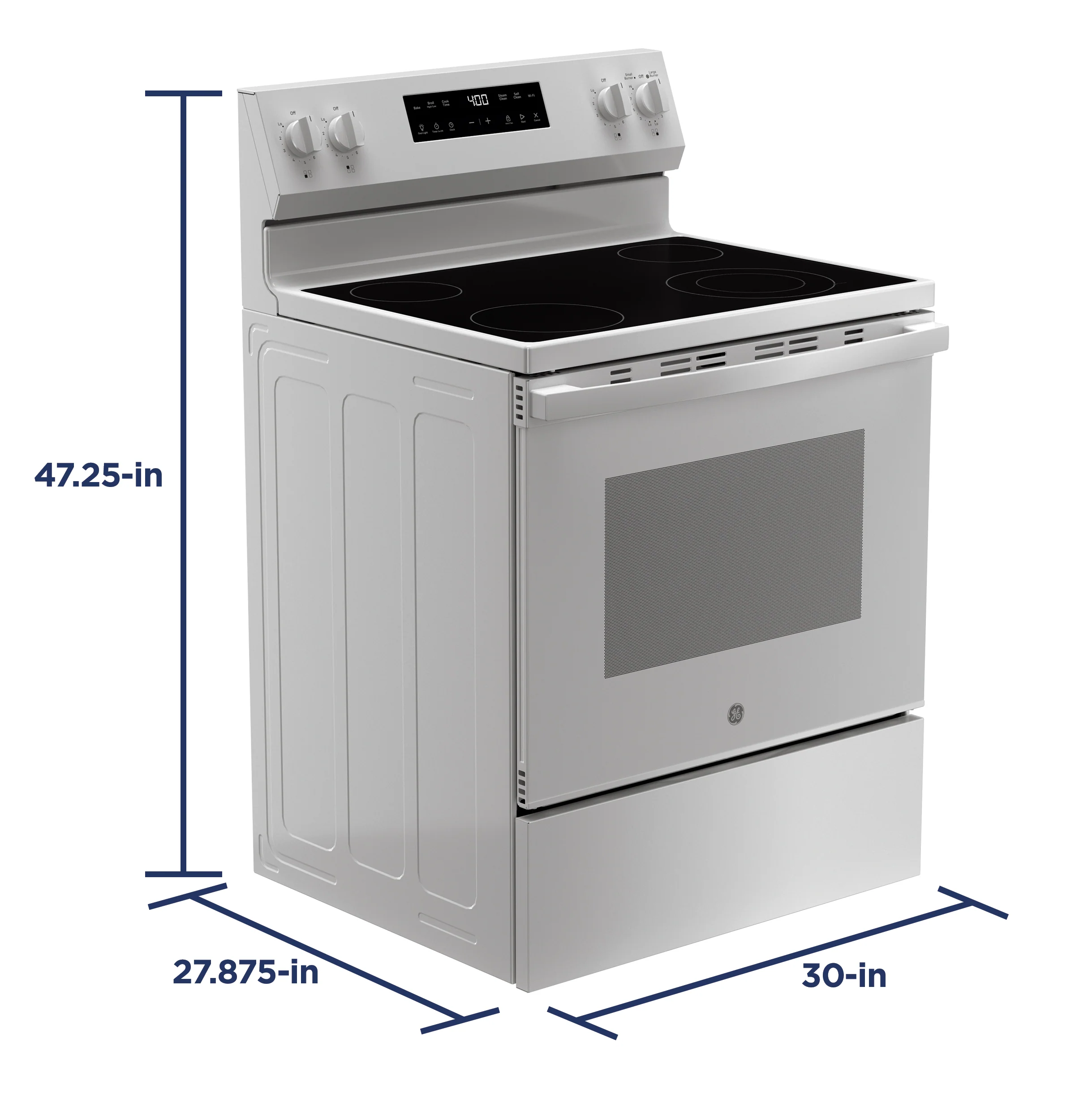 GE ENERGY STAR 30" Free-Standing Electric Range GRF400PVWW - Image 10