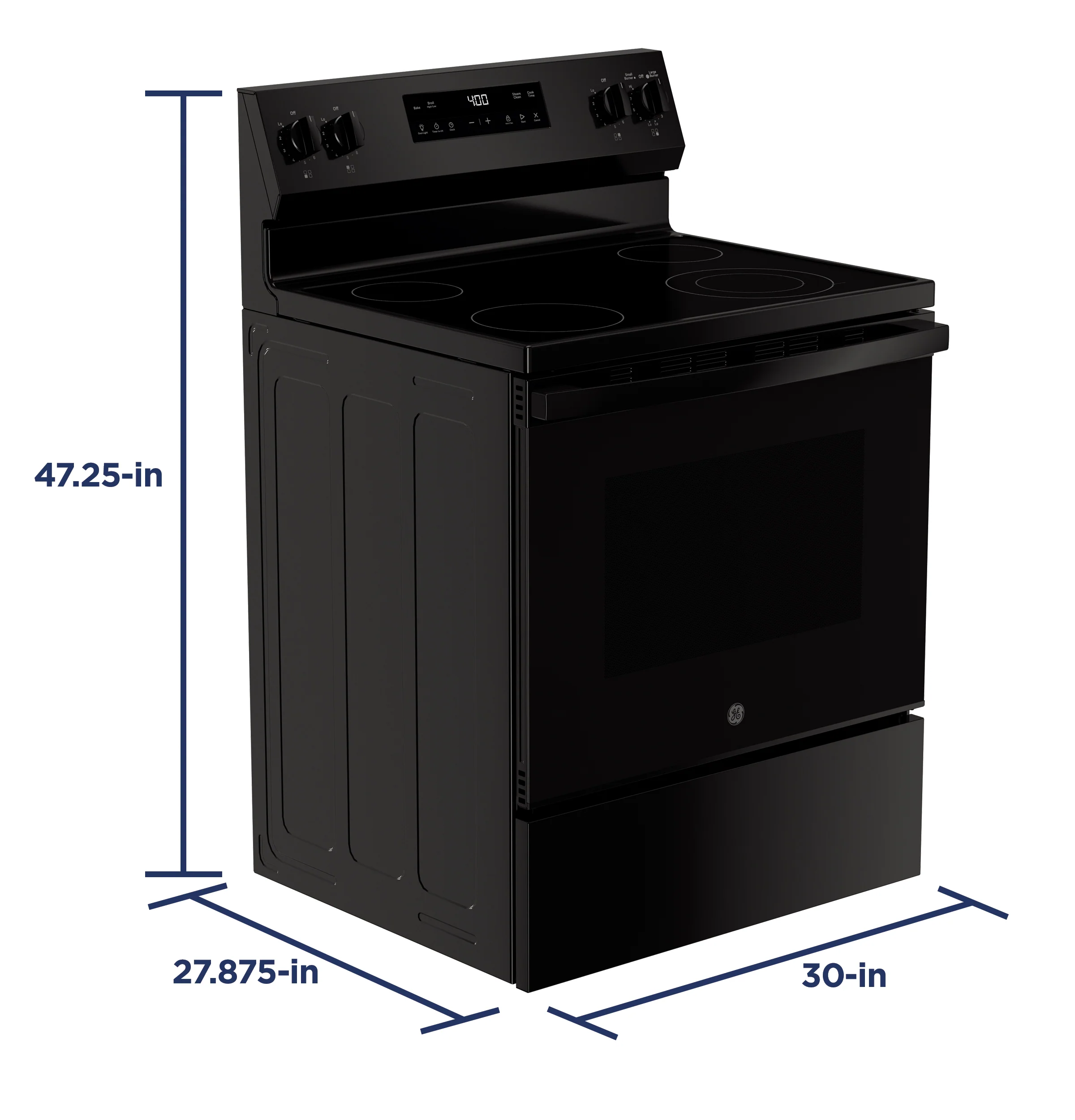 GE ENERGY STAR 30" Free-Standing Electric Range GRF400SVBB - Image 8