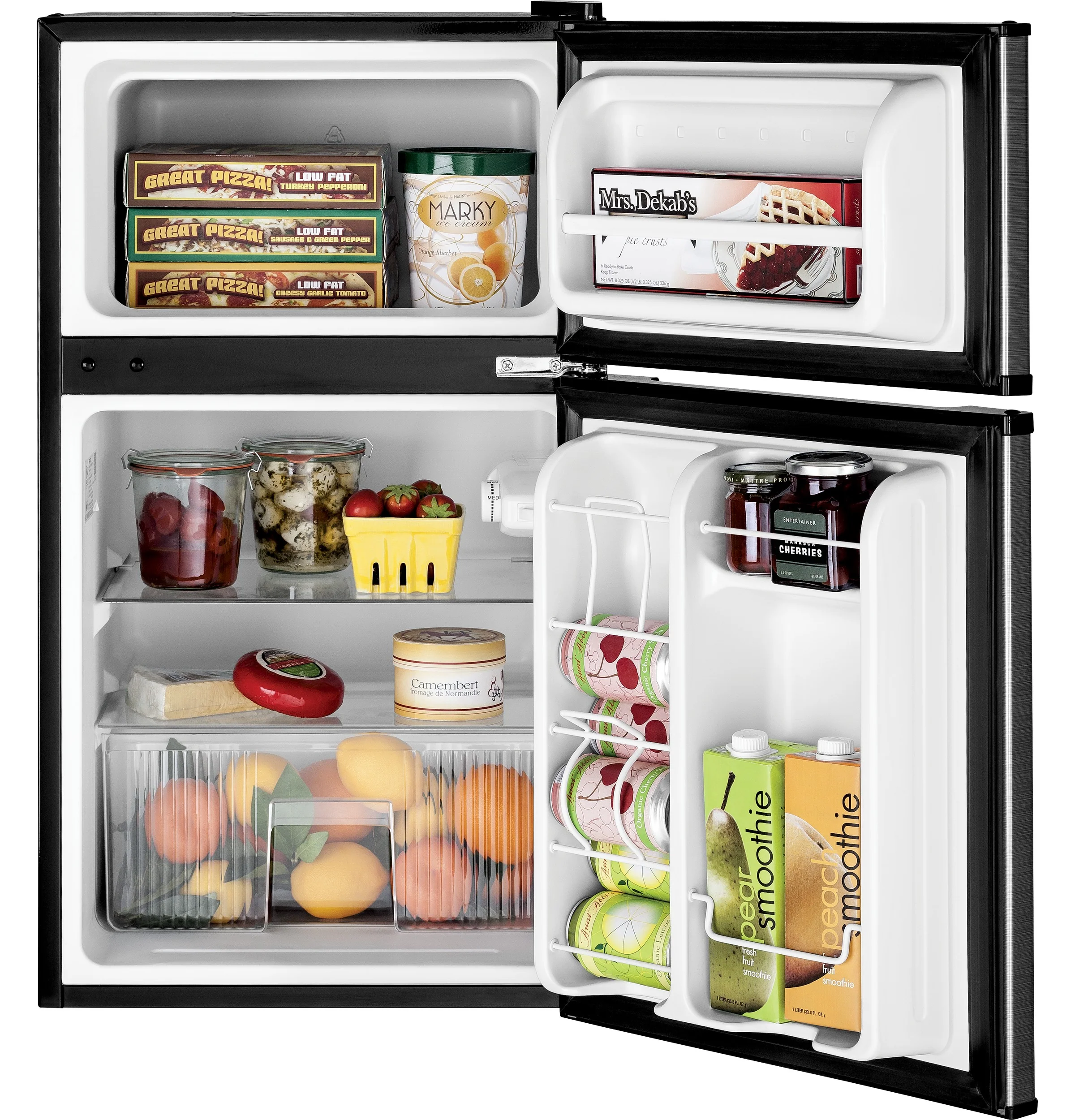 GE ENERGY STAR Double-Door Compact Refrigerator GDE03GLKLB - Image 4