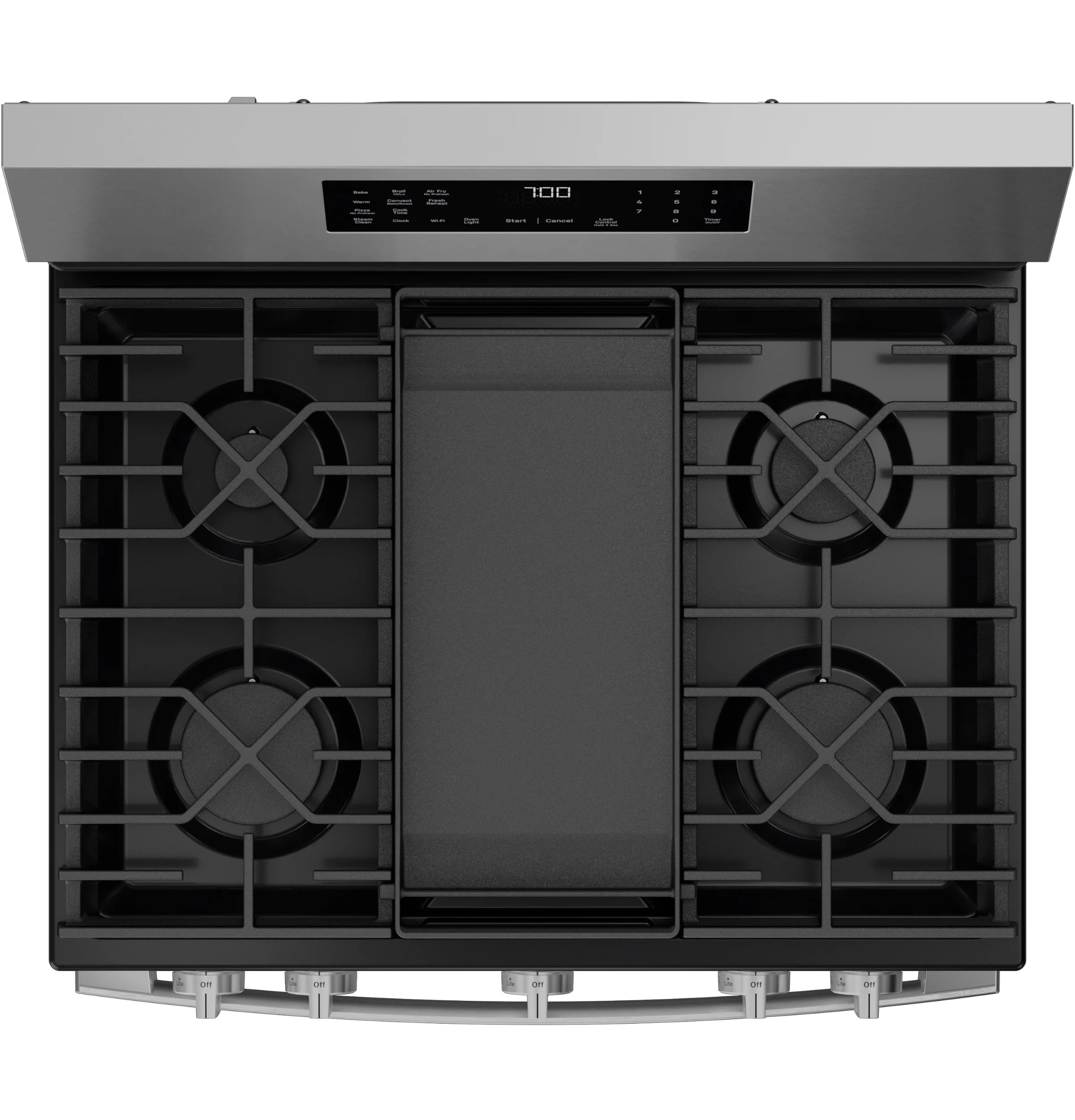 GE Profile™ 30” Smart Free-Standing Gas Convection Range with No Preheat Air Fry and EasyWash™ Oven Tray PGF700AYFS - Image 5