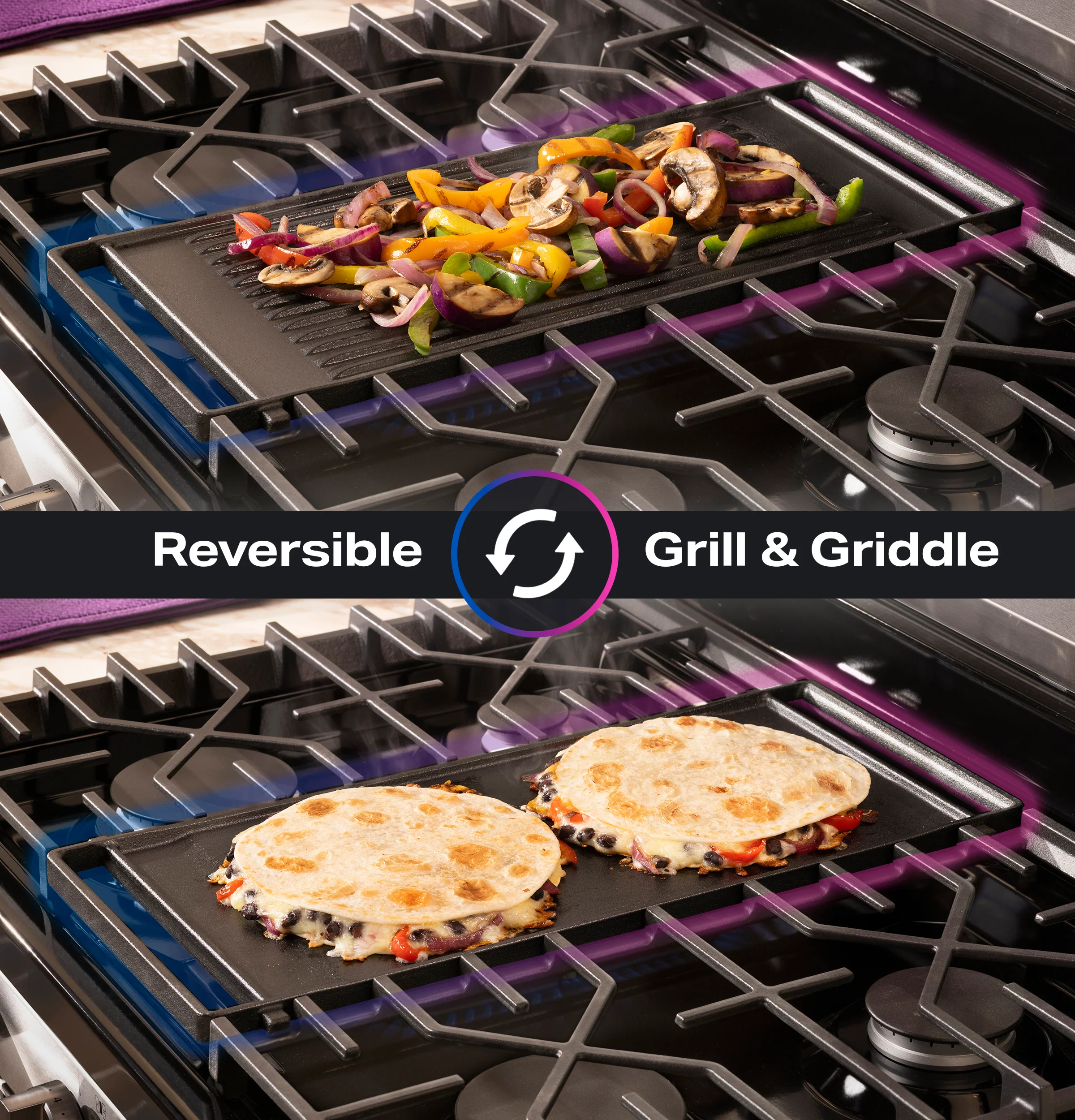 GE Profile™ 30” Smart Free-Standing Gas Convection Range with No Preheat Air Fry and EasyWash™ Oven Tray PGF700AYFS - Image 7