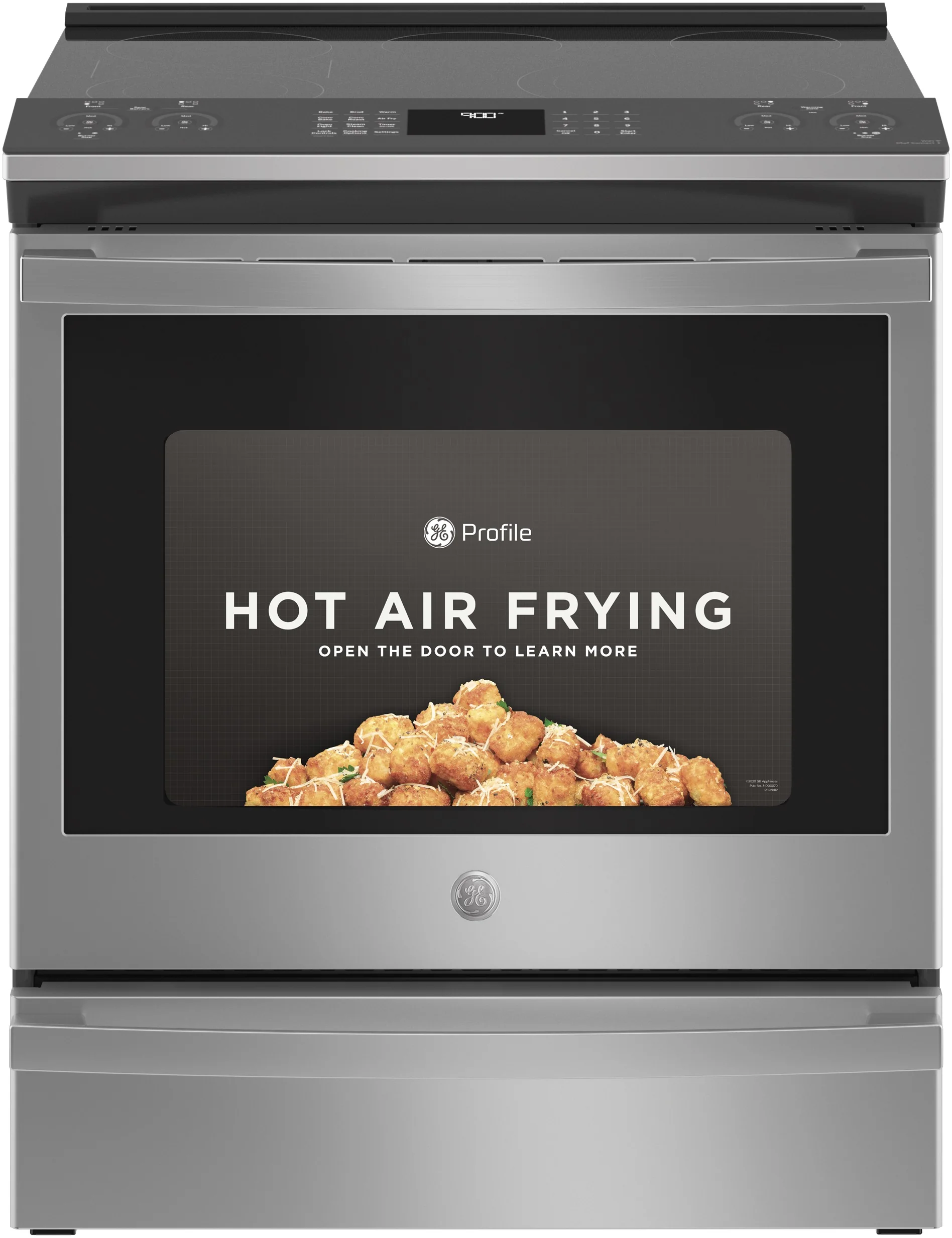 GE Profile™ 30" Smart Slide-In Electric Convection Fingerprint Resistant Range with No Preheat Air Fry PSS93YPFS - Image 4