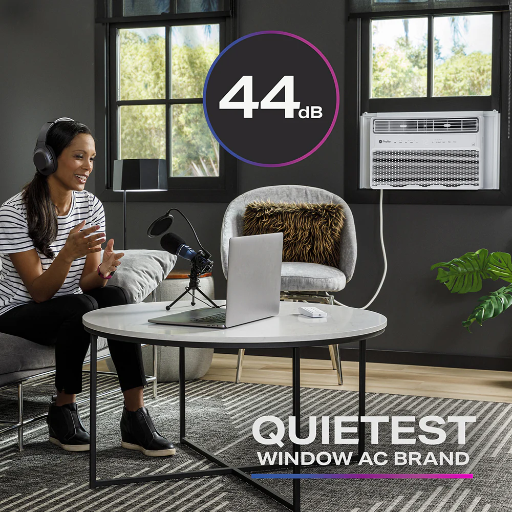 GE Profile™ ENERGY STAR® 12,000 BTU Inverter Smart Ultra Quiet Window Air Conditioner for Large Rooms up to 550 sq. ft. PWDV12WWF - Image 5