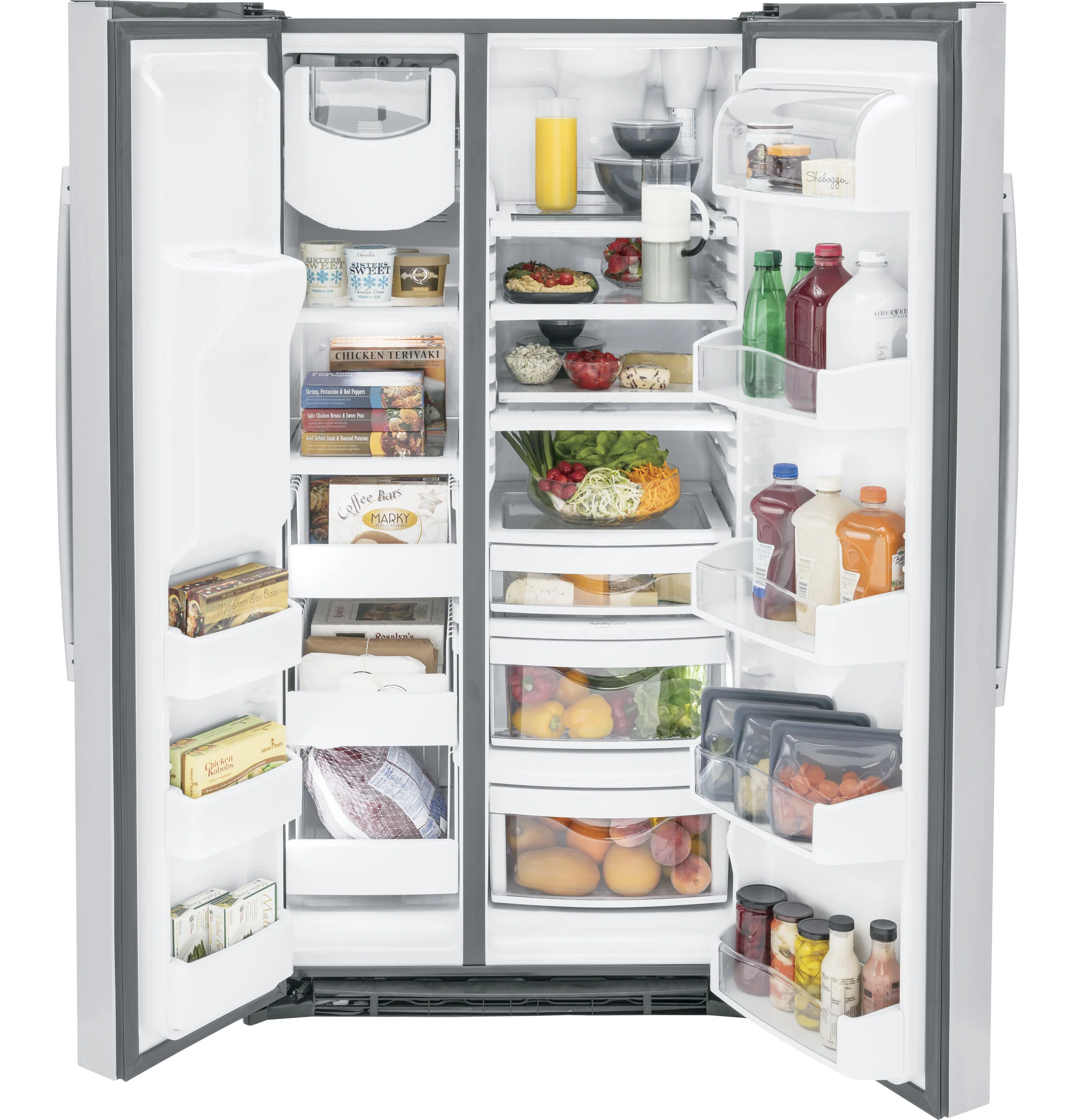 GE Profile™ ENERGY STAR® 25.3 Cu. Ft. Side-by-Side Refrigerator PSE25KYHFS - Image 8