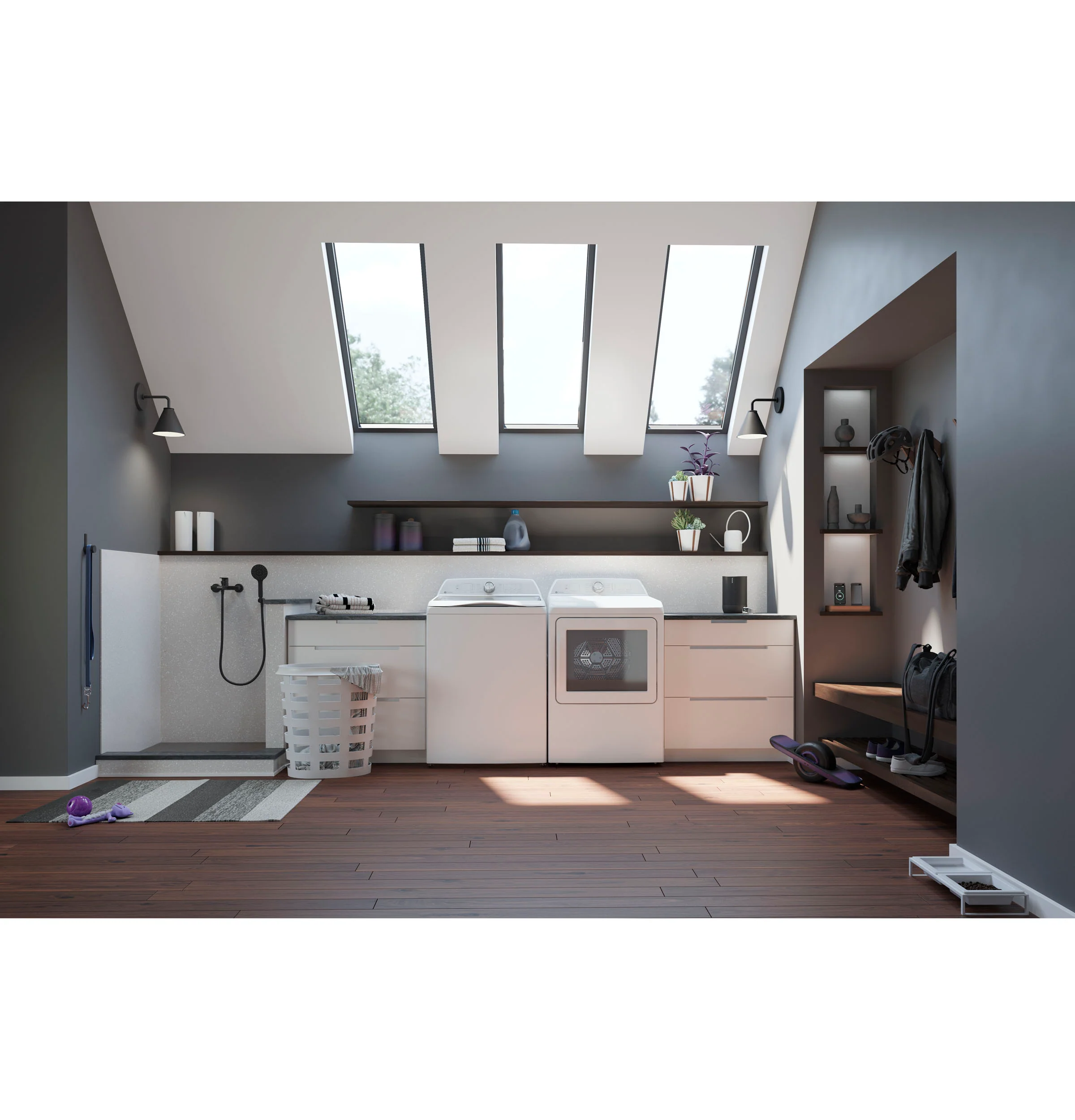 GE Profile™ ENERGY STAR® 5.0  cu. ft. Capacity Washer with Smarter Wash Technology and FlexDispense PTW600BSRWS - Image 12