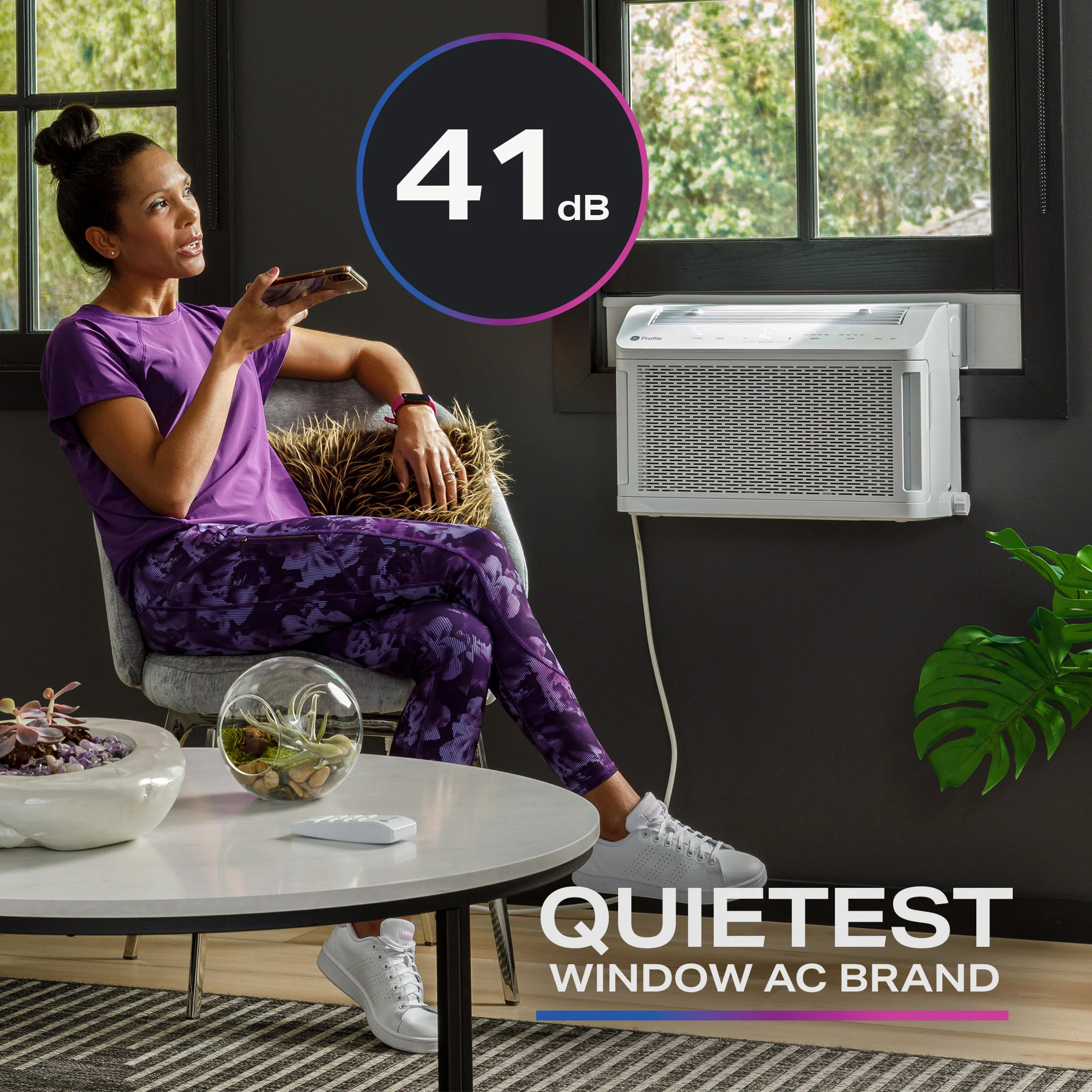 GE Profile ClearView™ 6,100 BTU Smart Ultra Quiet Window Air Conditioner for Small Rooms up to 250 sq. ft. AHTT06BC - Image 9