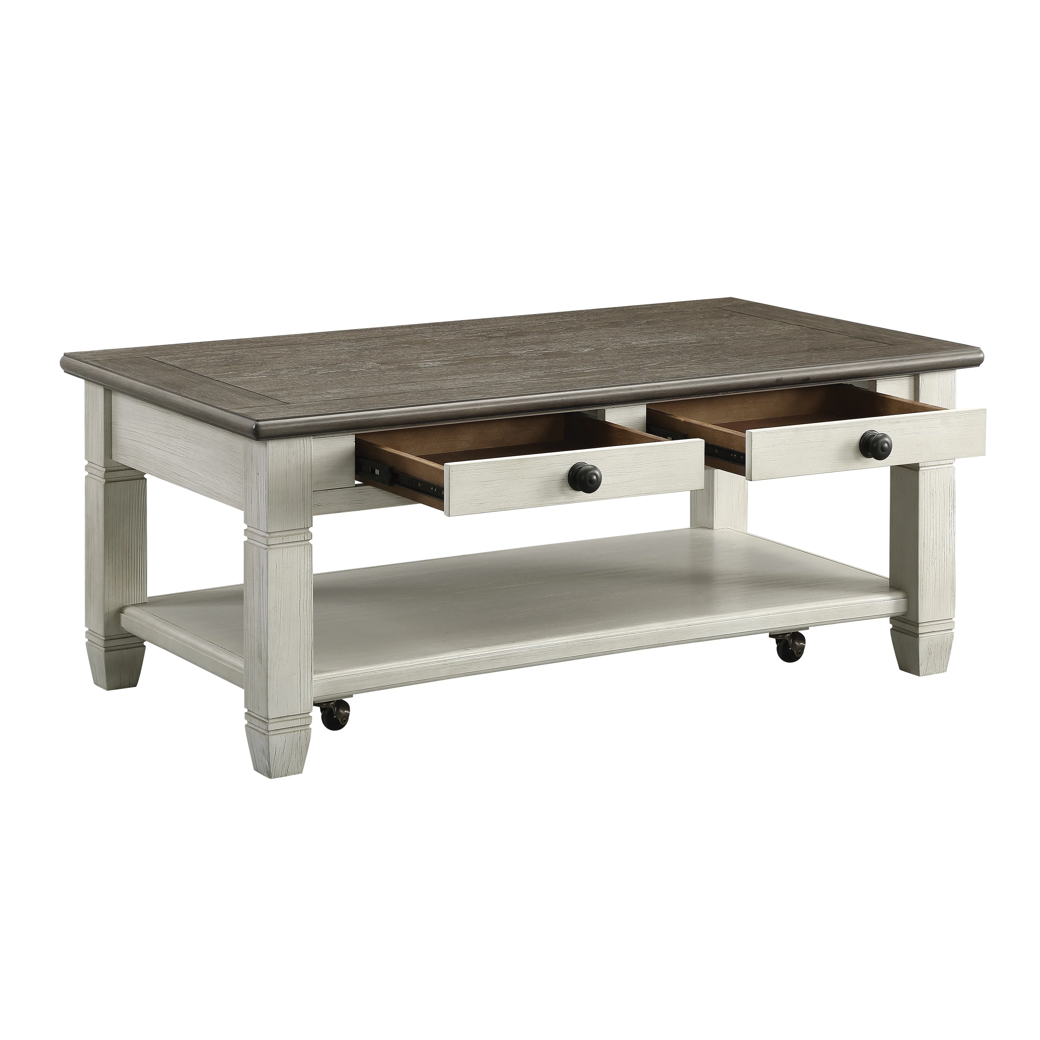 Granby Cocktail Table in Brown/White - 5627NW-30 - Image 5