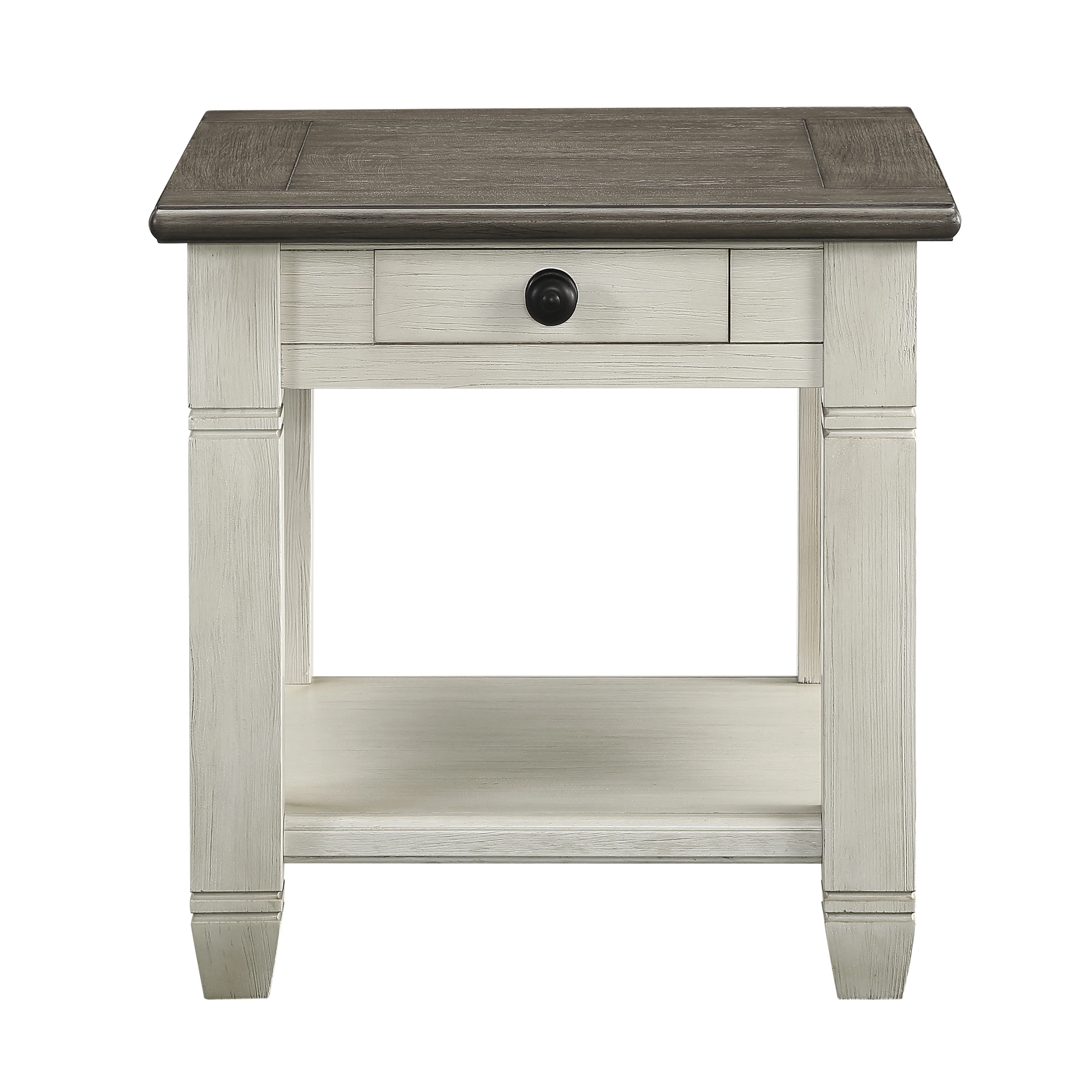 Granby End Table in Brown/White - 5627NW-04