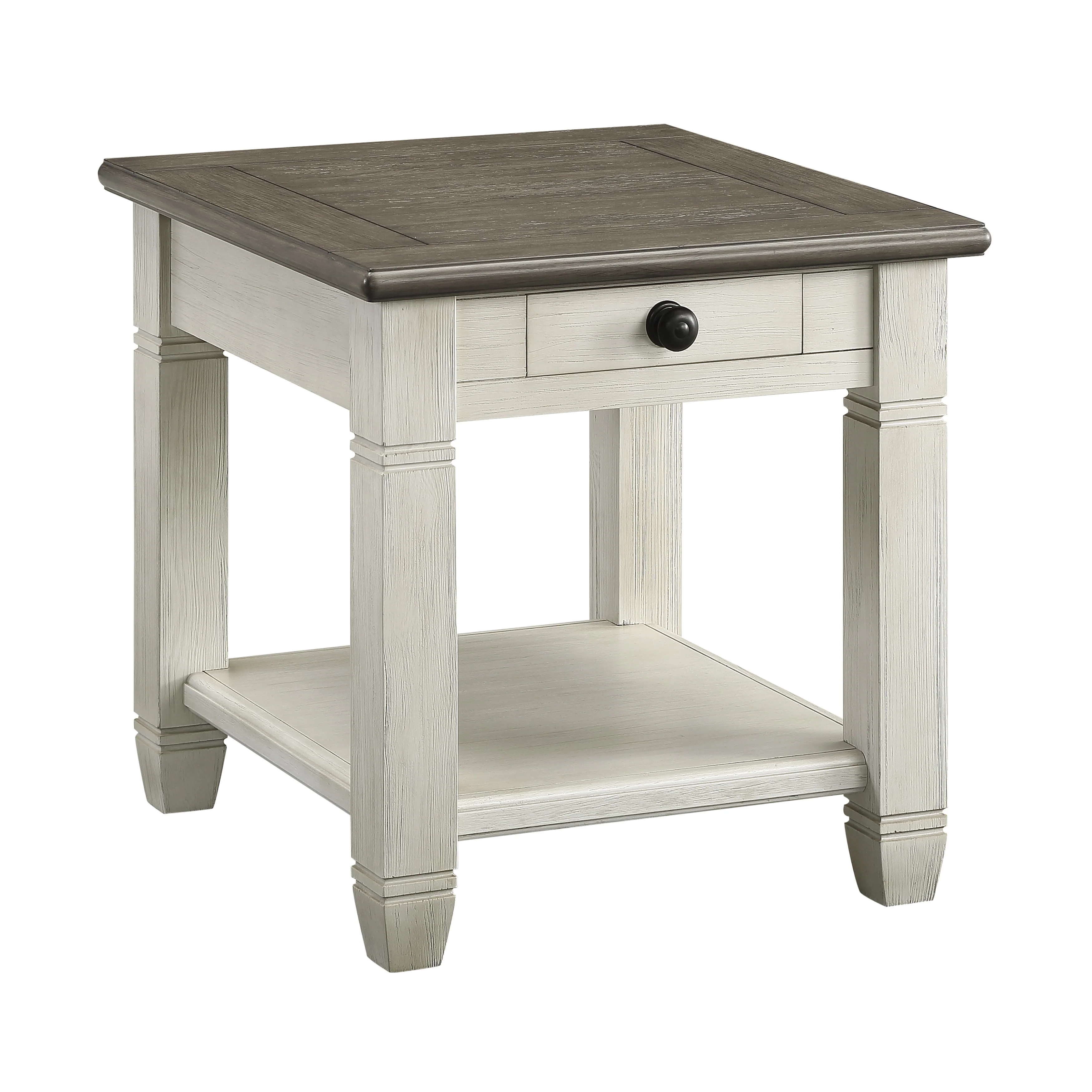 Granby End Table in Brown/White - 5627NW-04 - Image 4