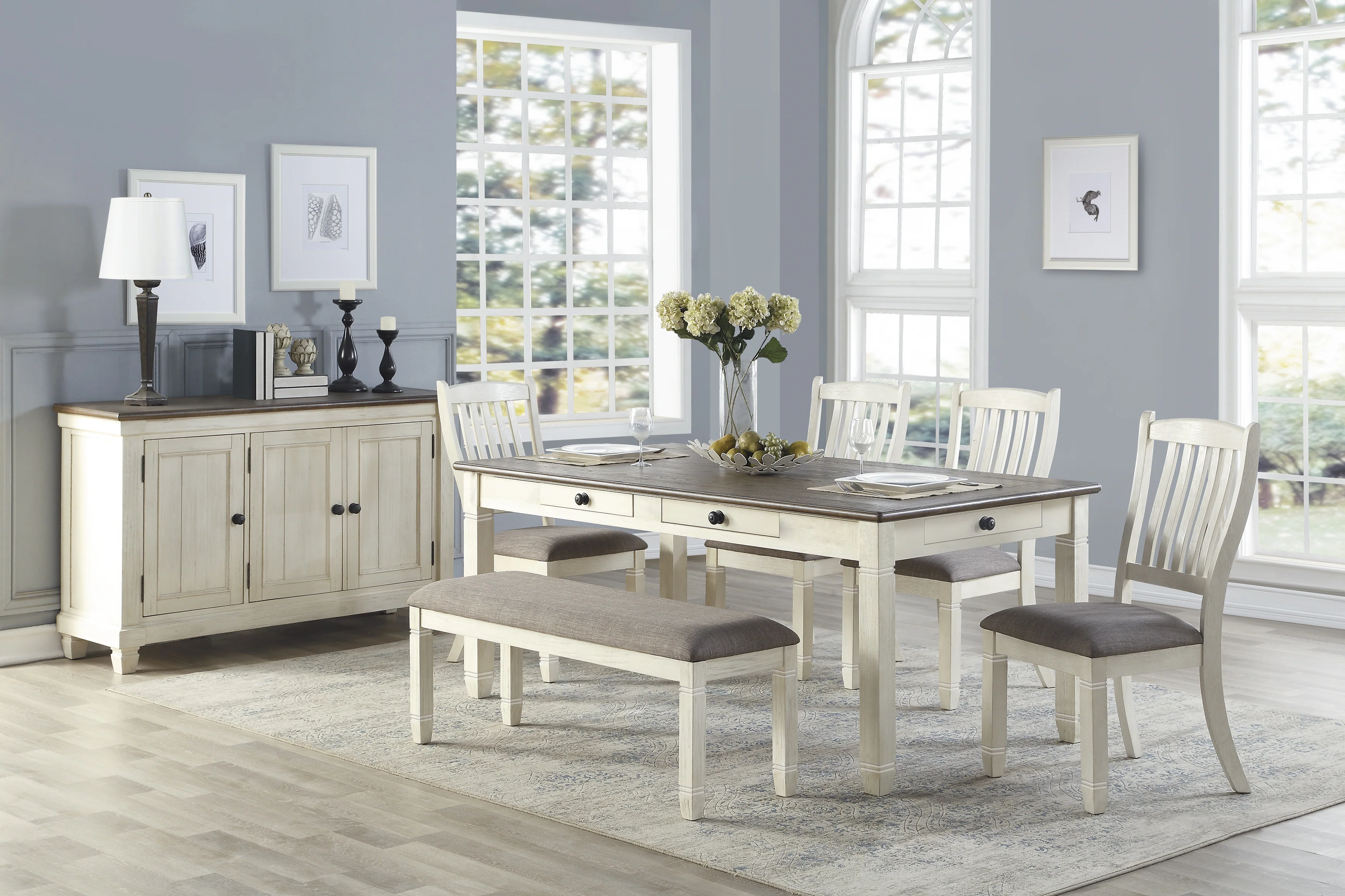 Granby SERVER in White/Brown - 5627NW-40 - Image 2