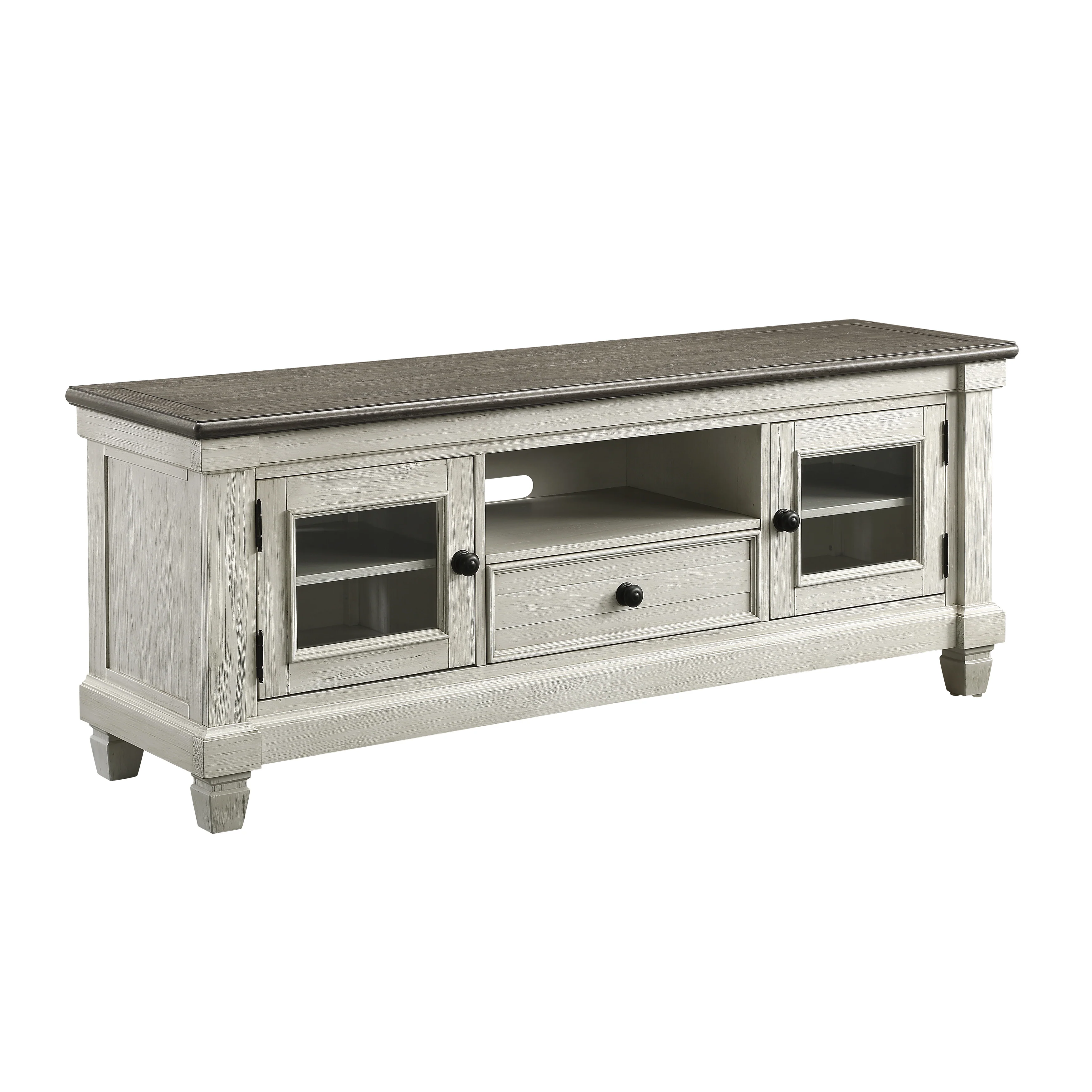 Granby TV Stand in Brown/White - 56270NW-64T - Image 2