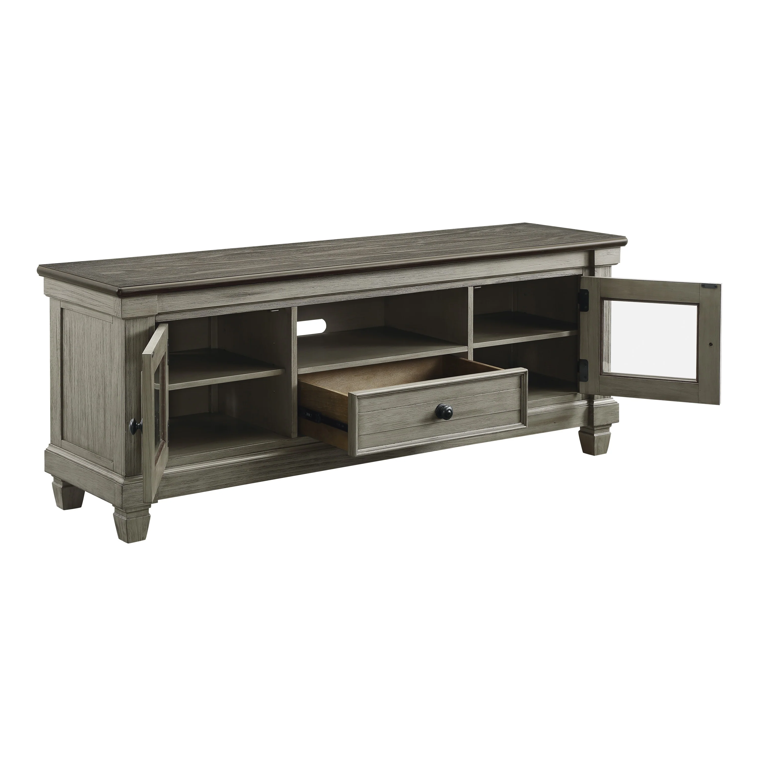 Granby TV Stand in Gray - 56270GY-64T - Image 3